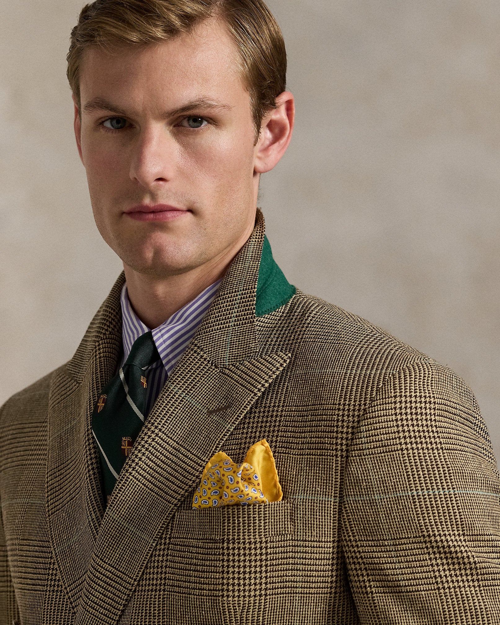 Ralph Lauren Polo Tailored Glen Plaid Suit Jacket