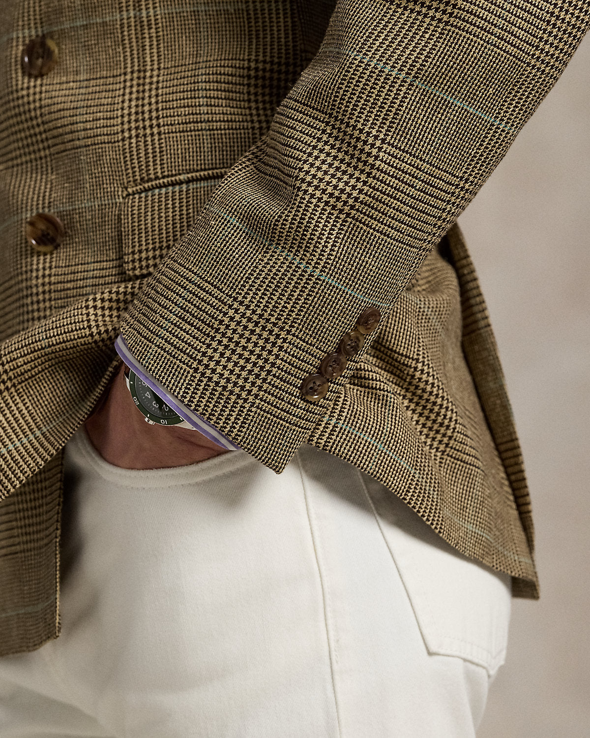 Ralph Lauren Polo Tailored Glen Plaid Suit Jacket