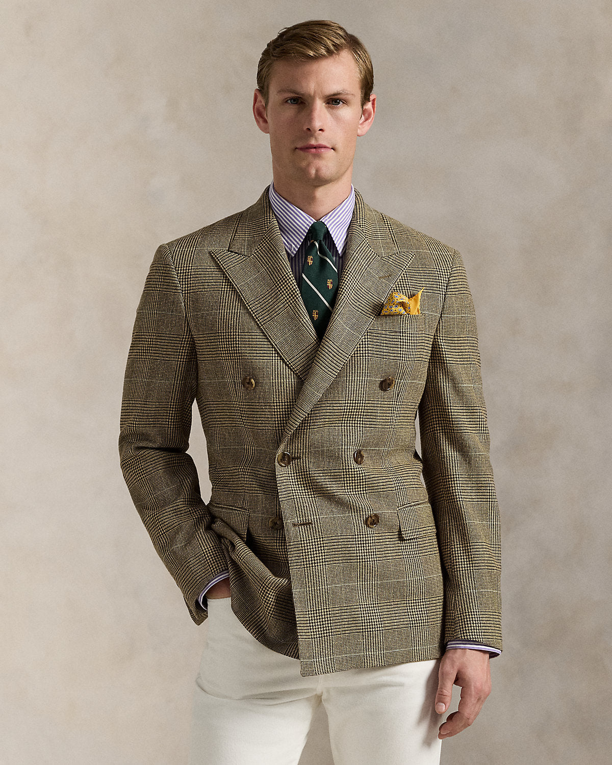Ralph Lauren Polo Tailored Glen Plaid Suit Jacket