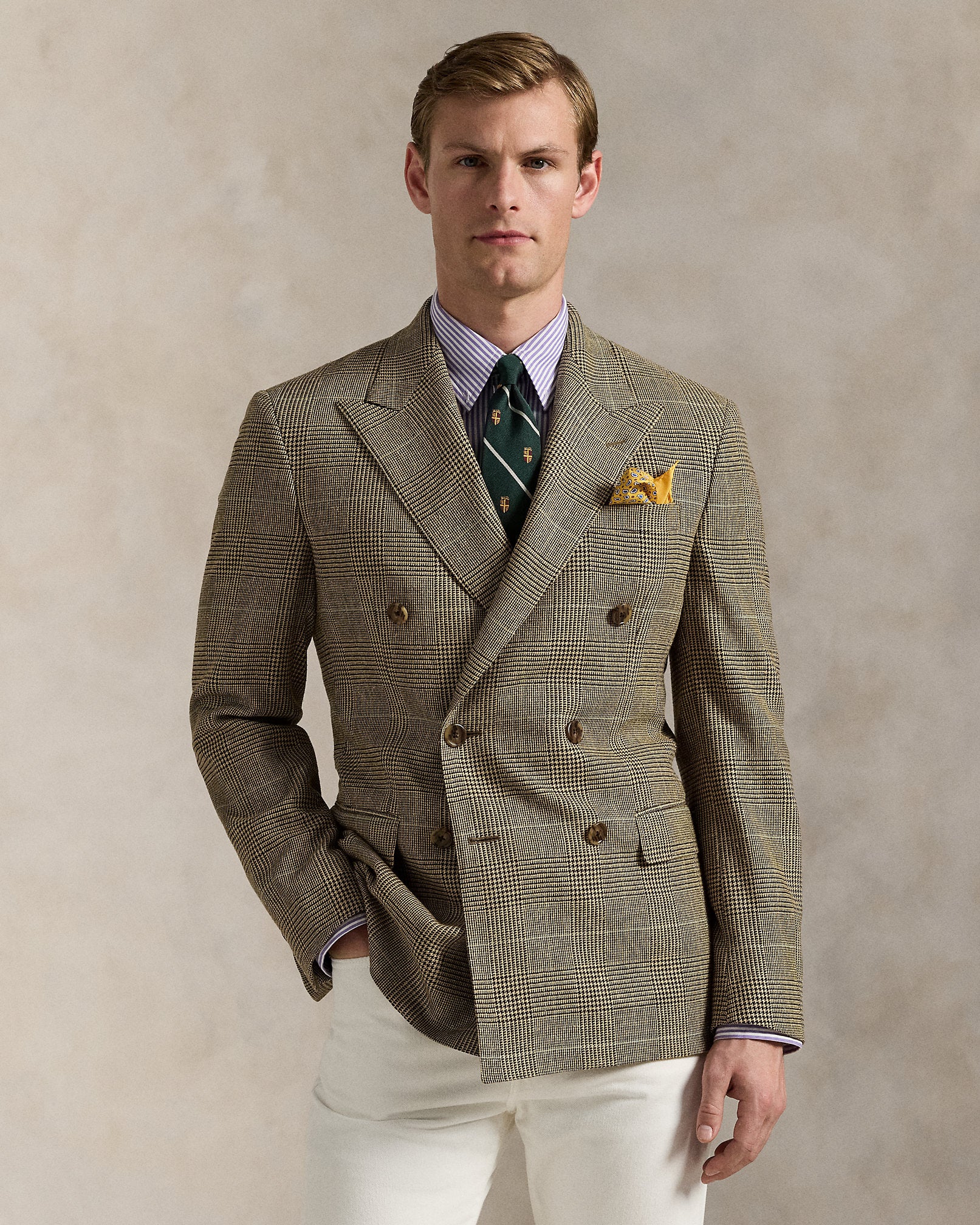 Ralph Lauren Polo Tailored Glen Plaid Suit Jacket
