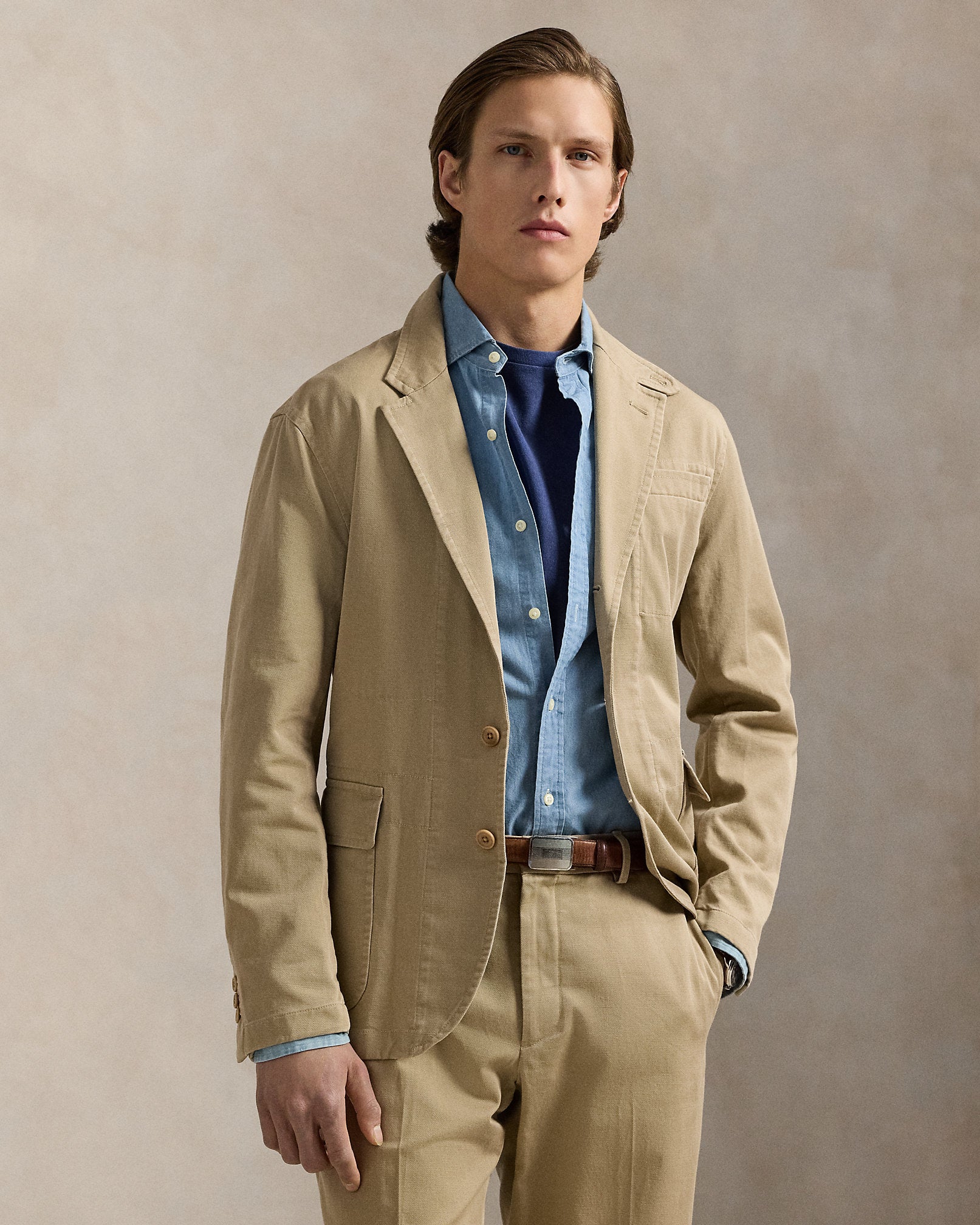 Ralph Lauren Tailored Slub Twill Suit Jacket