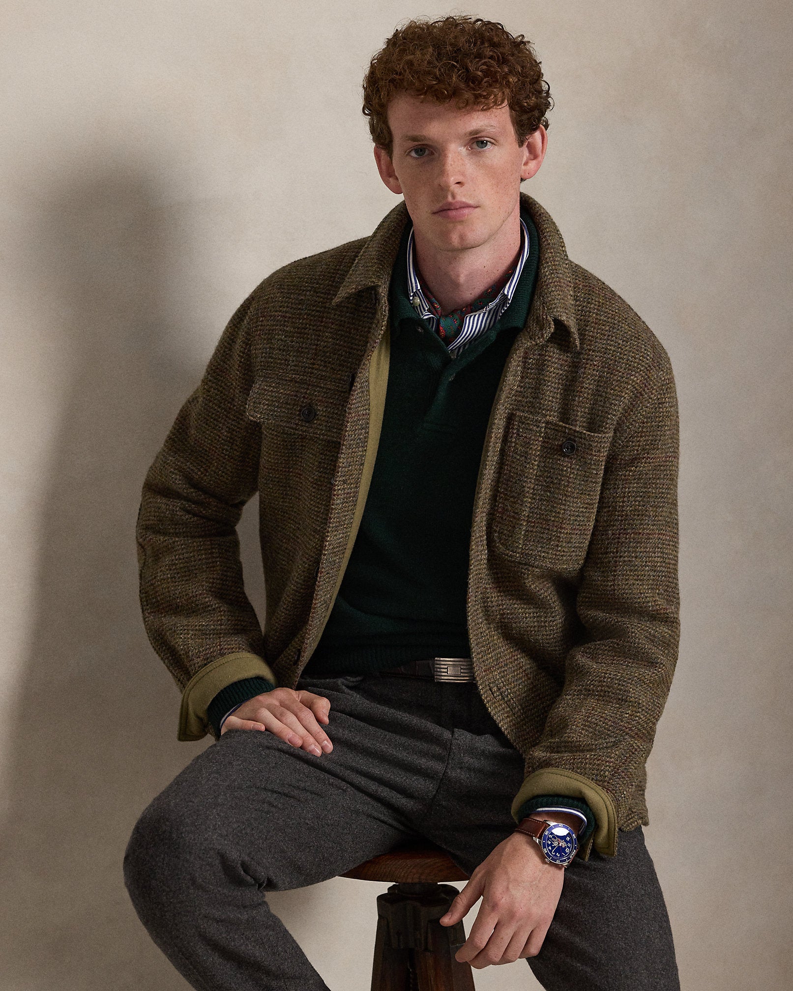 Ralph Lauren TickWeave Harris Tweed Jacket