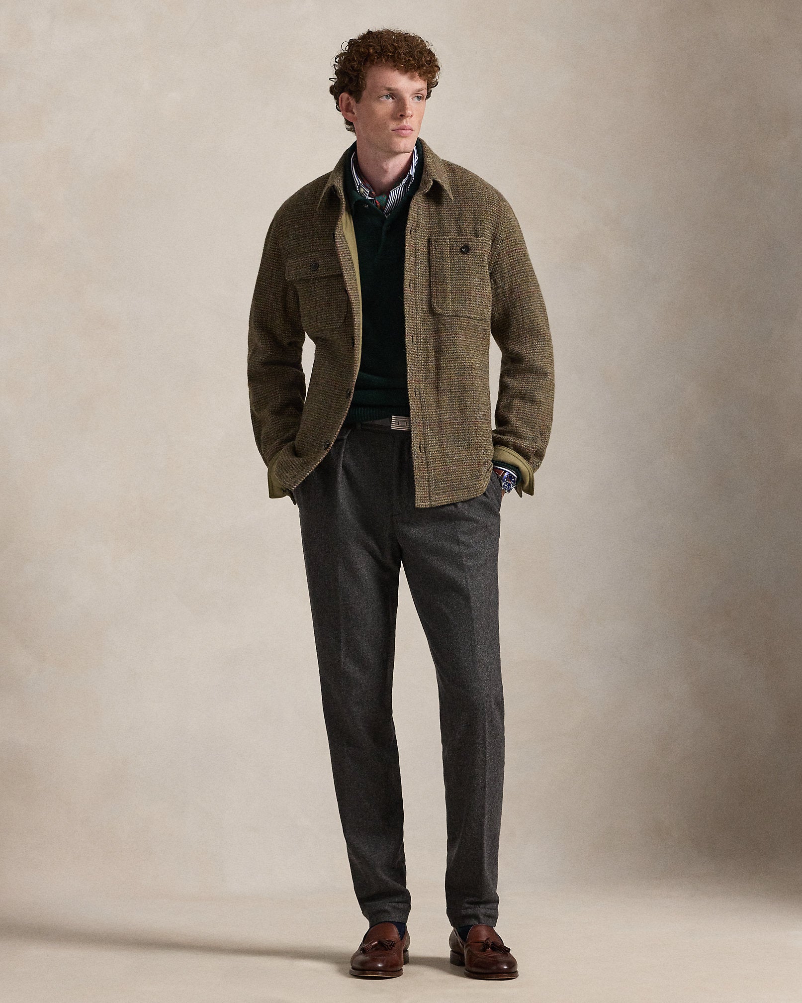 Ralph Lauren TickWeave Harris Tweed Jacket