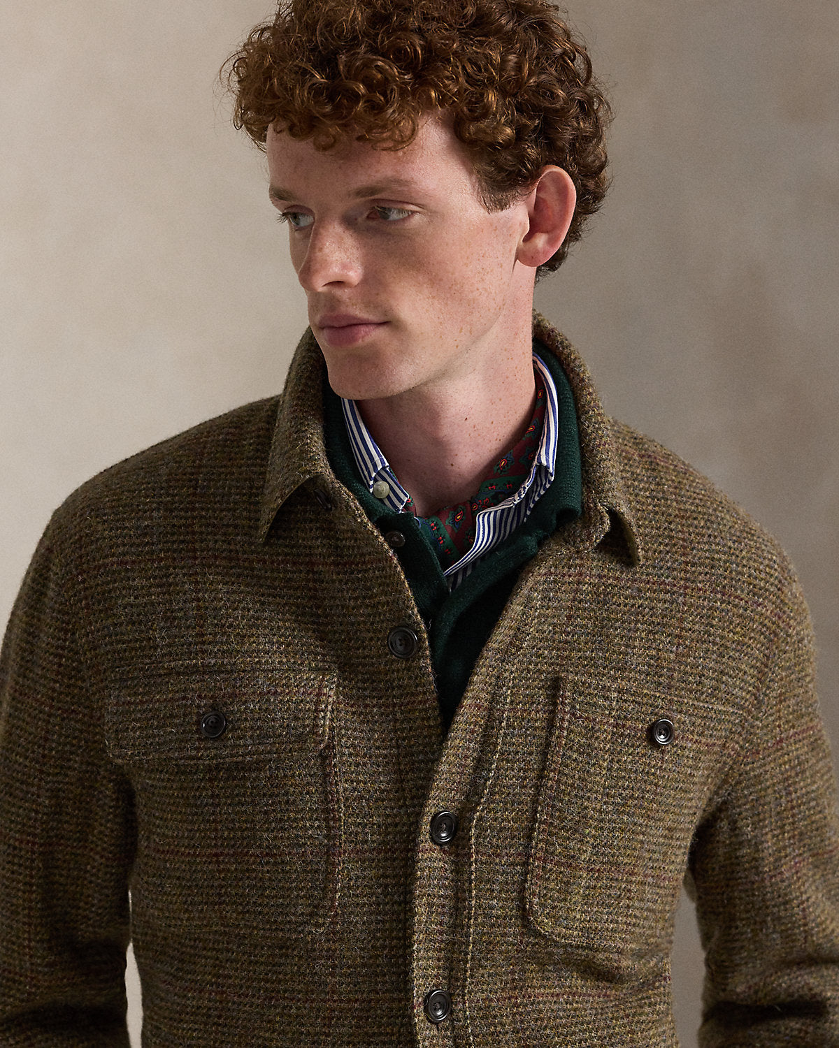 Ralph Lauren TickWeave Harris Tweed Jacket