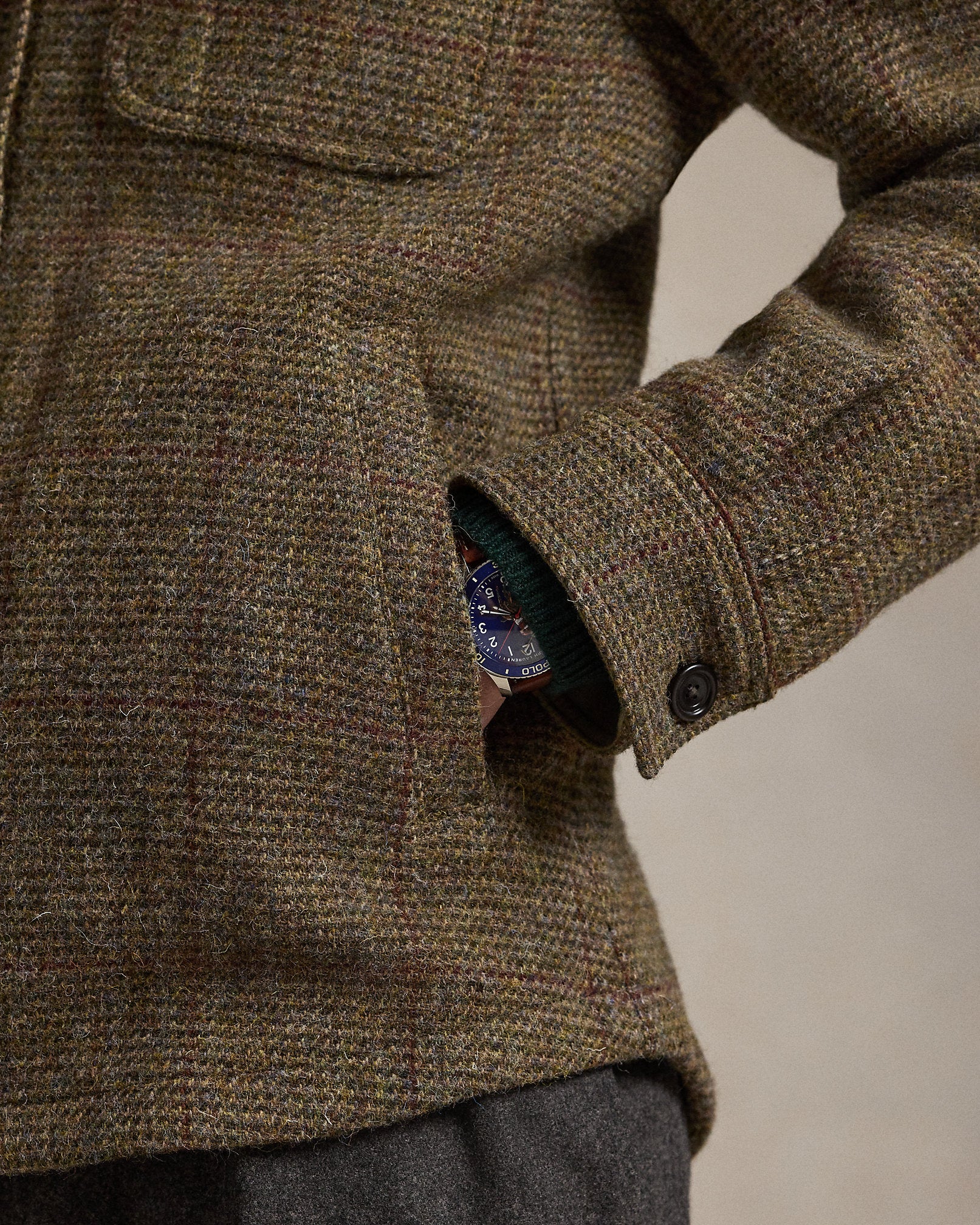 Ralph Lauren TickWeave Harris Tweed Jacket
