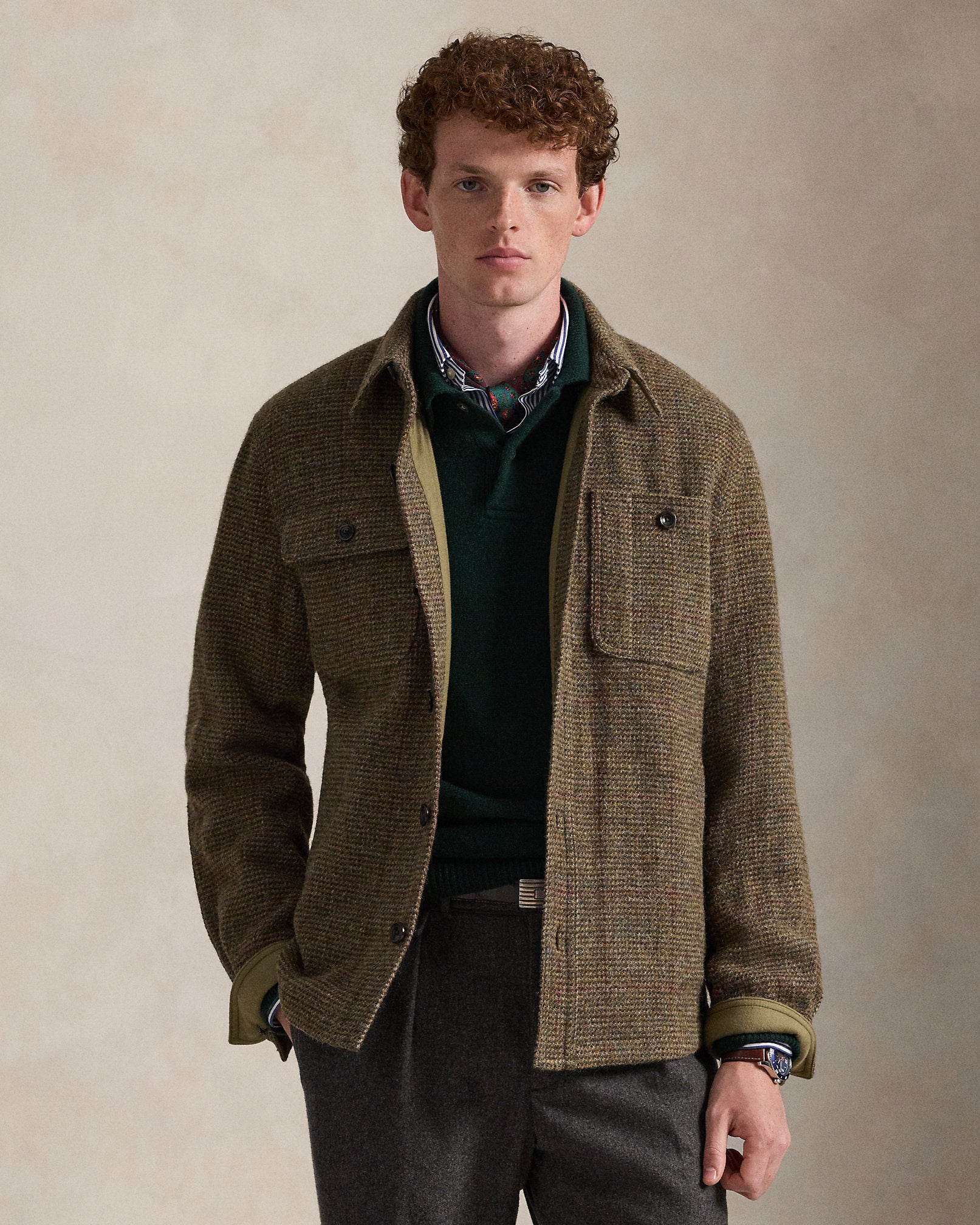 Ralph Lauren TickWeave Harris Tweed Jacket