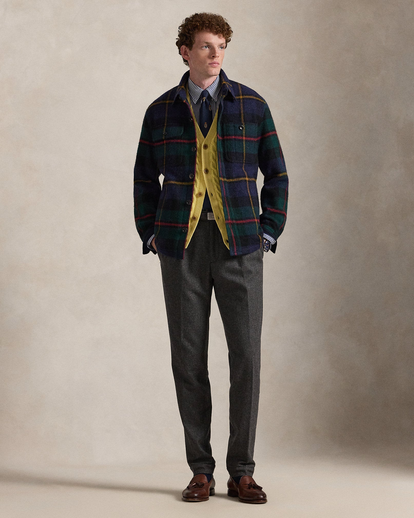 Ralph Lauren Plaid Tweed Jacket