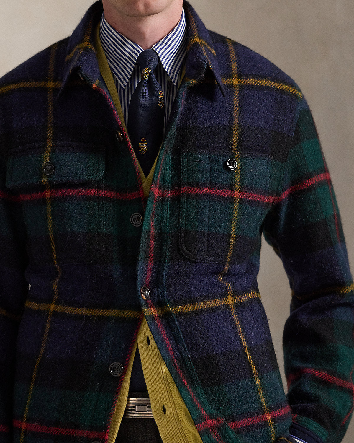 Ralph Lauren Plaid Tweed Jacket