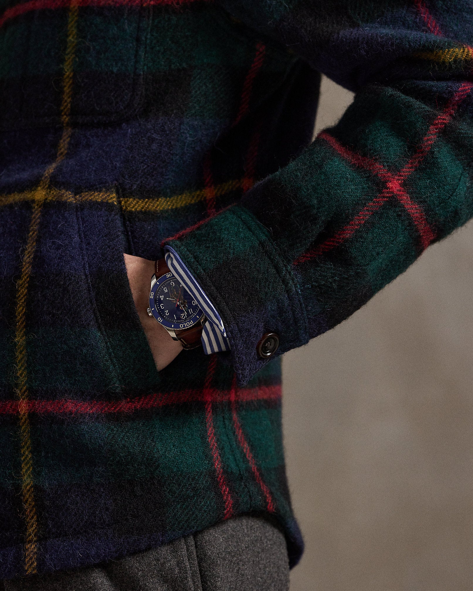 Ralph Lauren Plaid Tweed Jacket