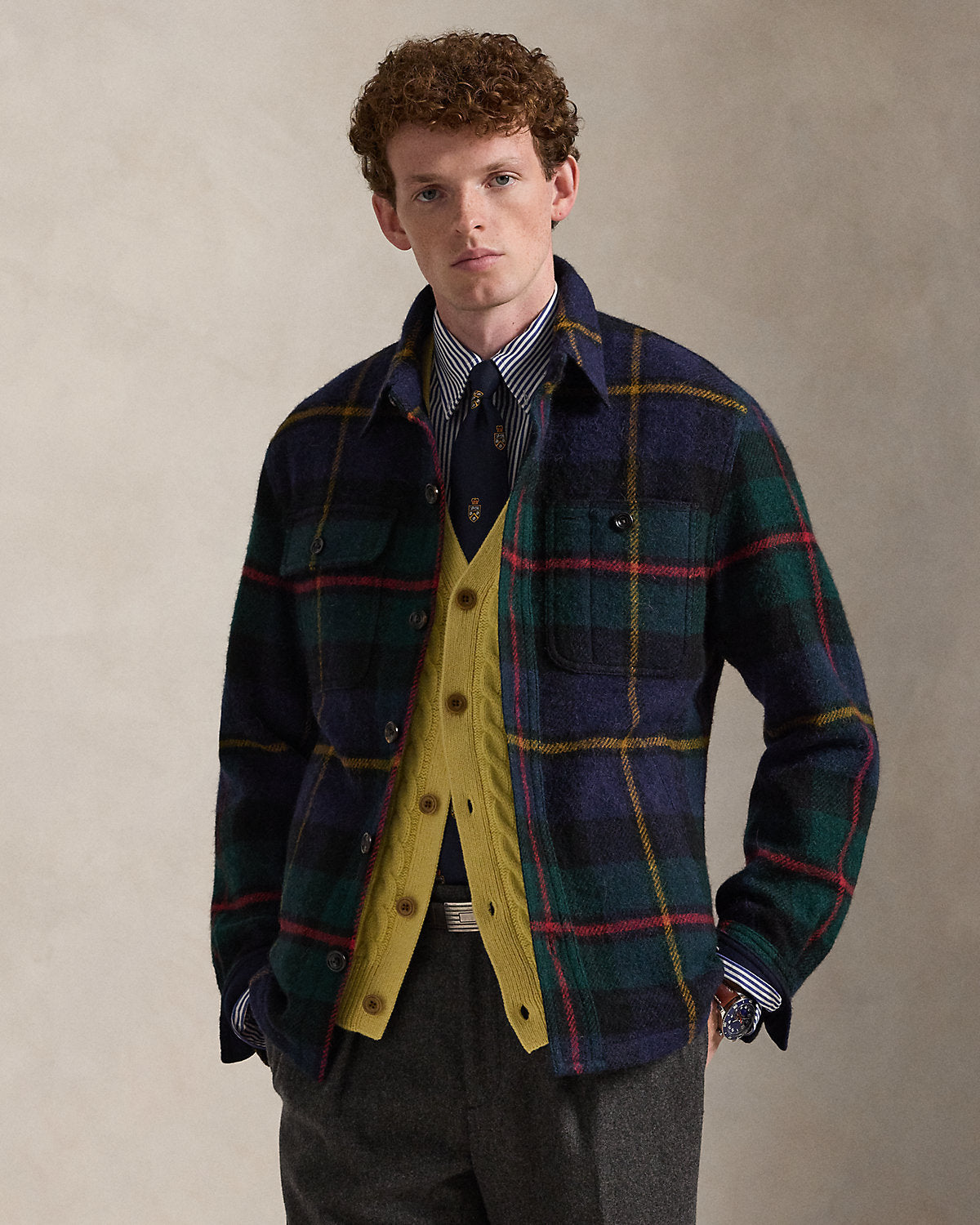 Ralph Lauren Plaid Tweed Jacket