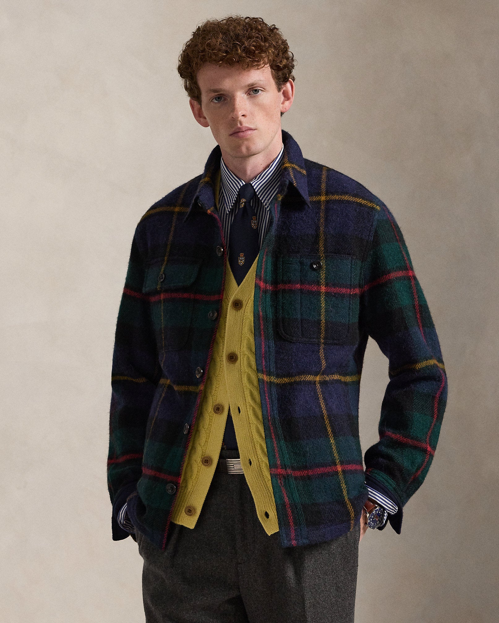 Ralph Lauren Plaid Tweed Jacket
