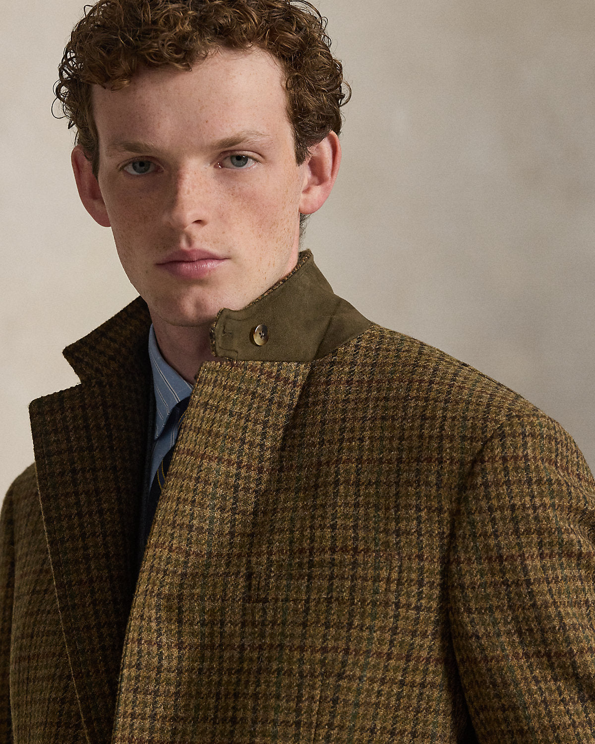 Ralph Lauren The RL67 SuedePatch Plaid Tweed Jacket