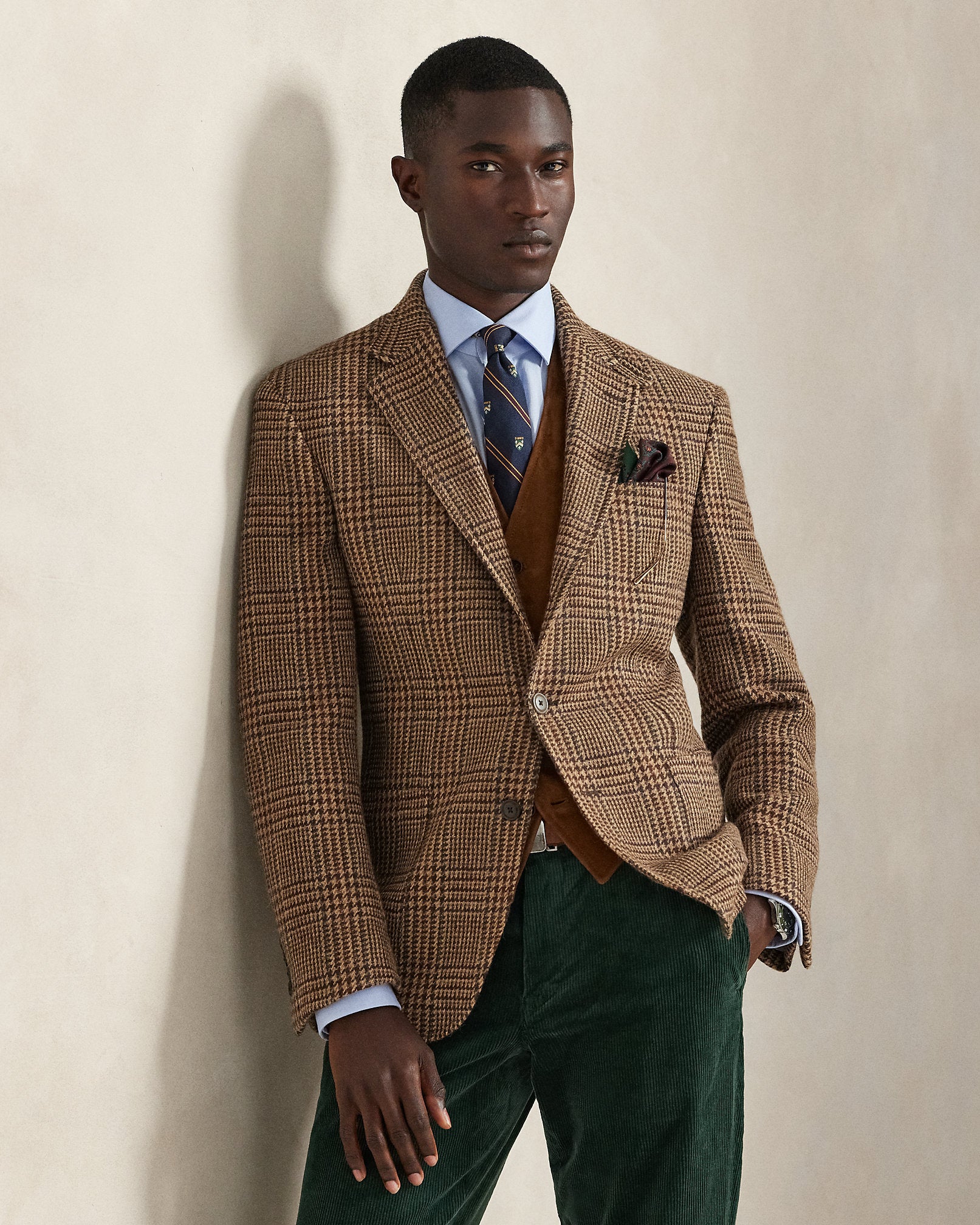 Ralph Lauren Polo Tailored Glen Plaid Suit Jacket