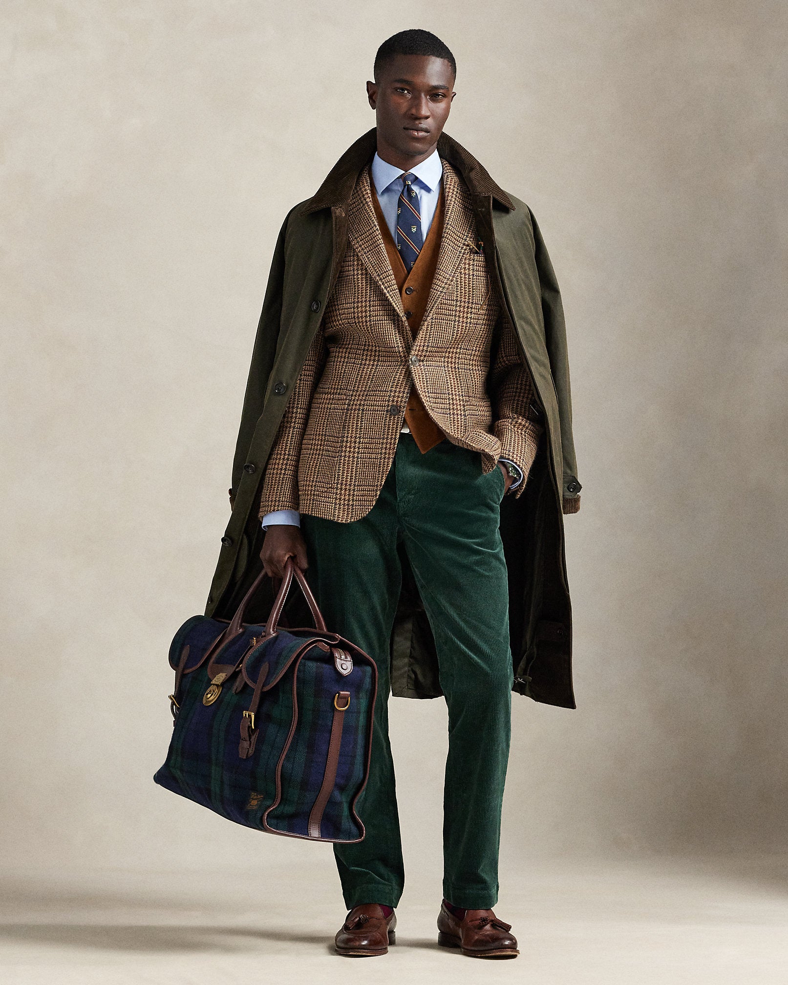 Ralph Lauren Polo Tailored Glen Plaid Suit Jacket