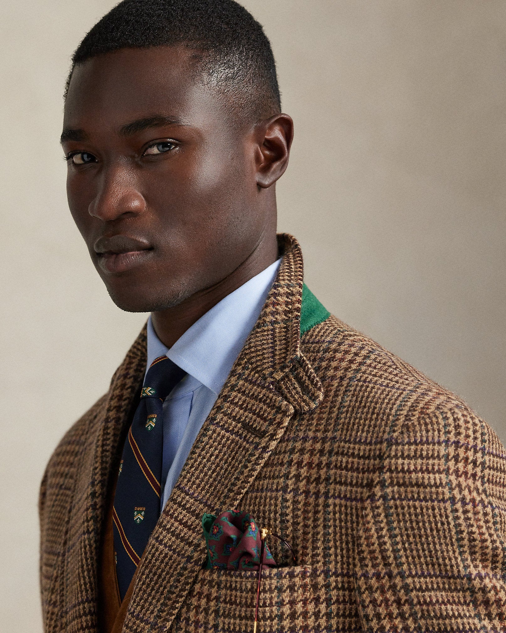 Ralph Lauren Polo Tailored Glen Plaid Suit Jacket