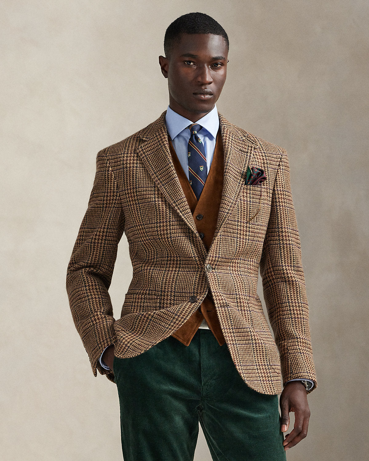 Ralph Lauren Polo Tailored Glen Plaid Suit Jacket