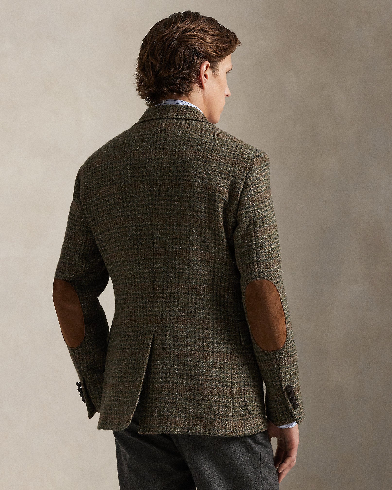 Ralph Lauren Polo Tailored Plaid Tweed Suit Jacket