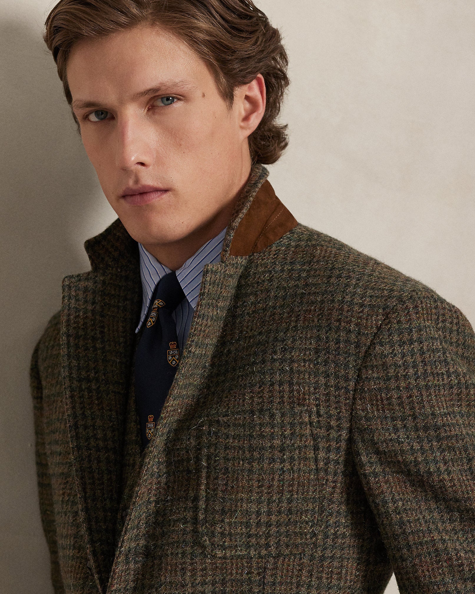 Ralph Lauren Polo Tailored Plaid Tweed Suit Jacket