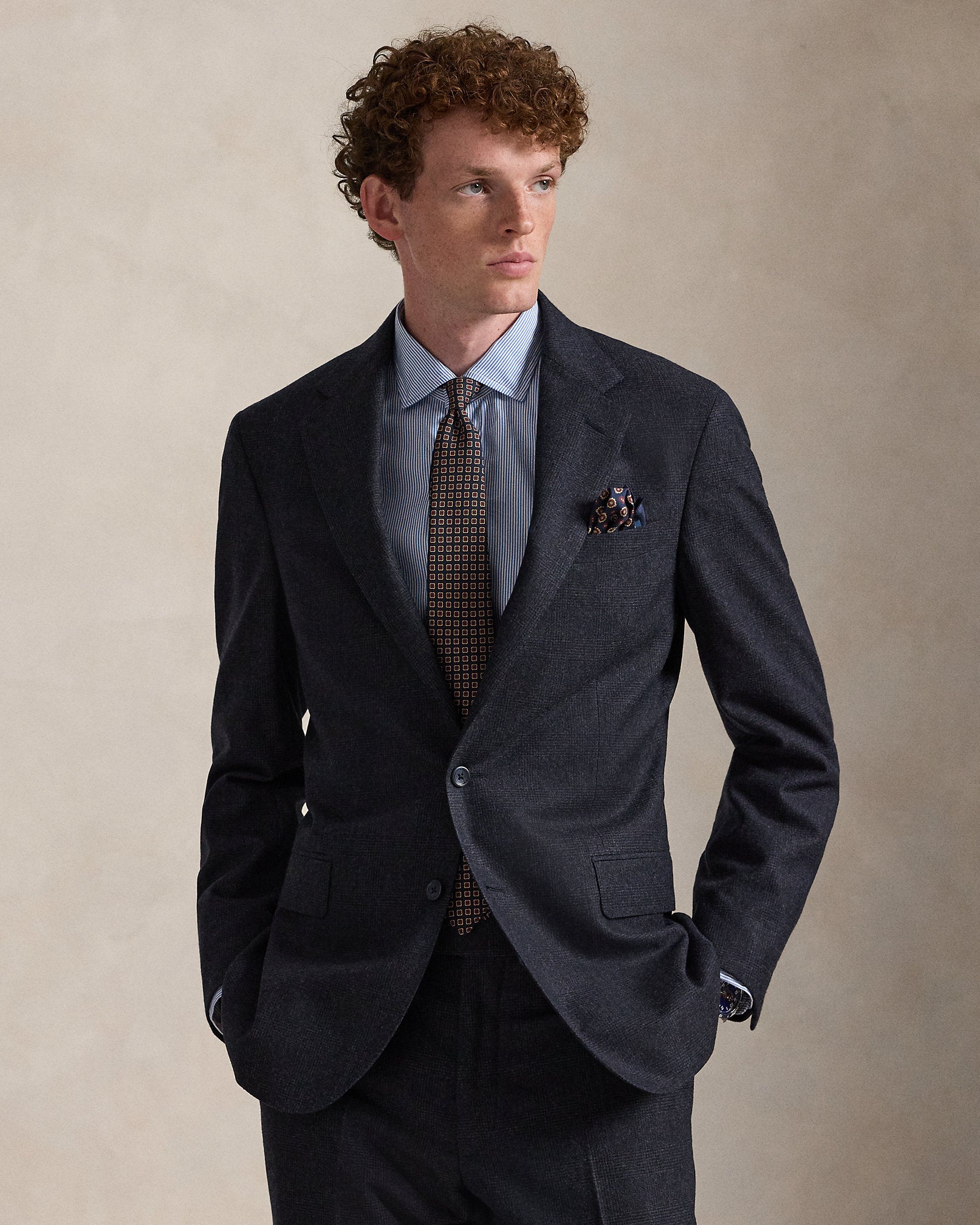 Ralph Lauren Polo Tailored Plaid WoolCashmere Suit