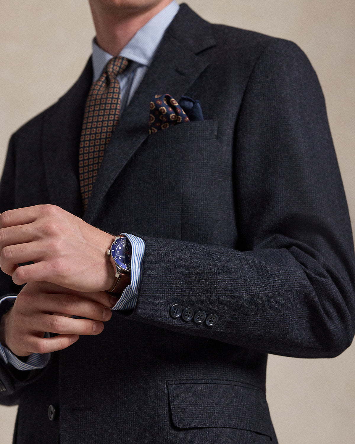 Ralph Lauren Polo Tailored Plaid WoolCashmere Suit