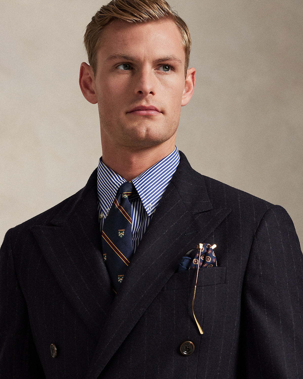 Ralph Lauren Polo Tailored Fit Pinstripe Wool Suit