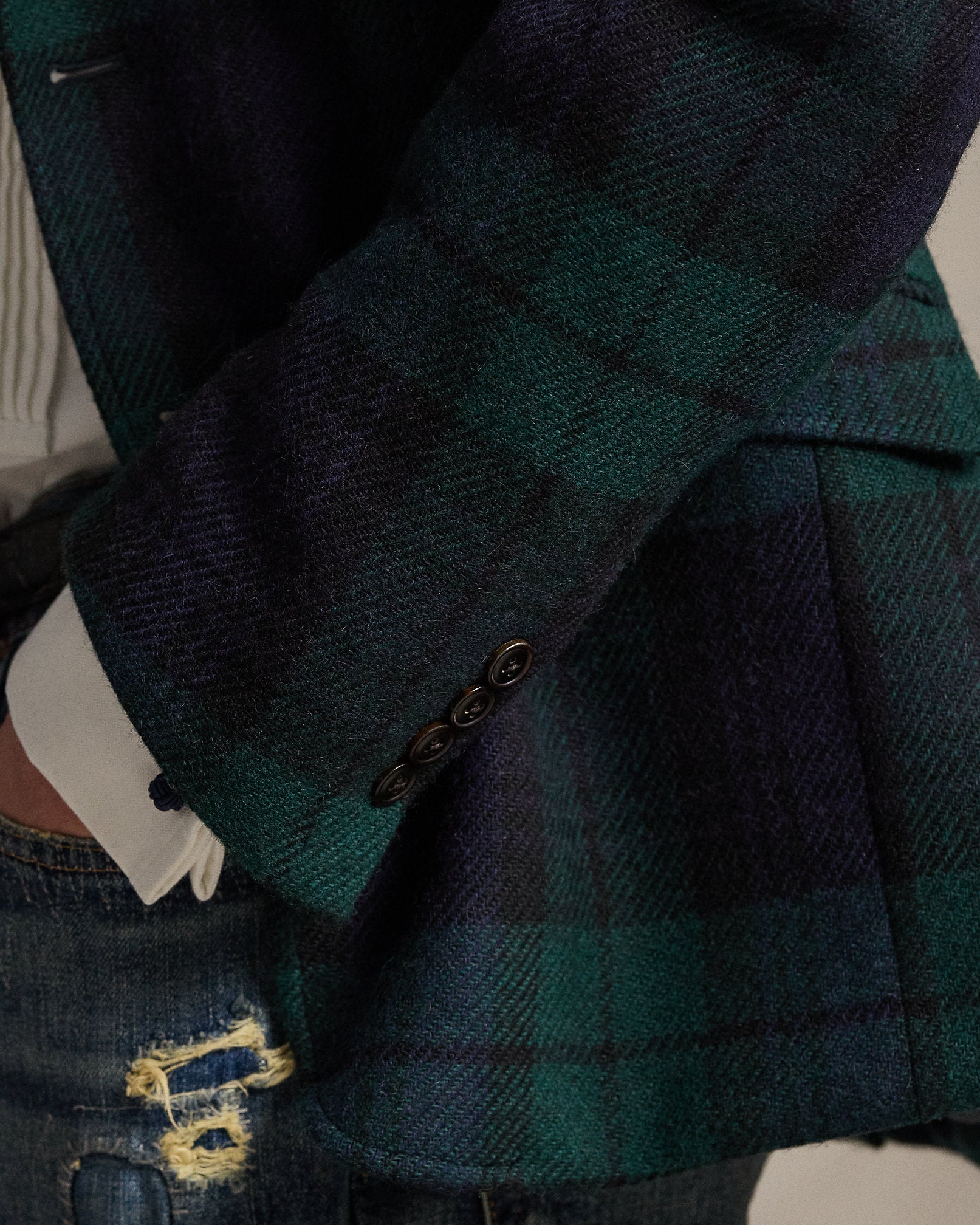 Ralph Lauren Polo Tailored Plaid Tweed Sport Coat