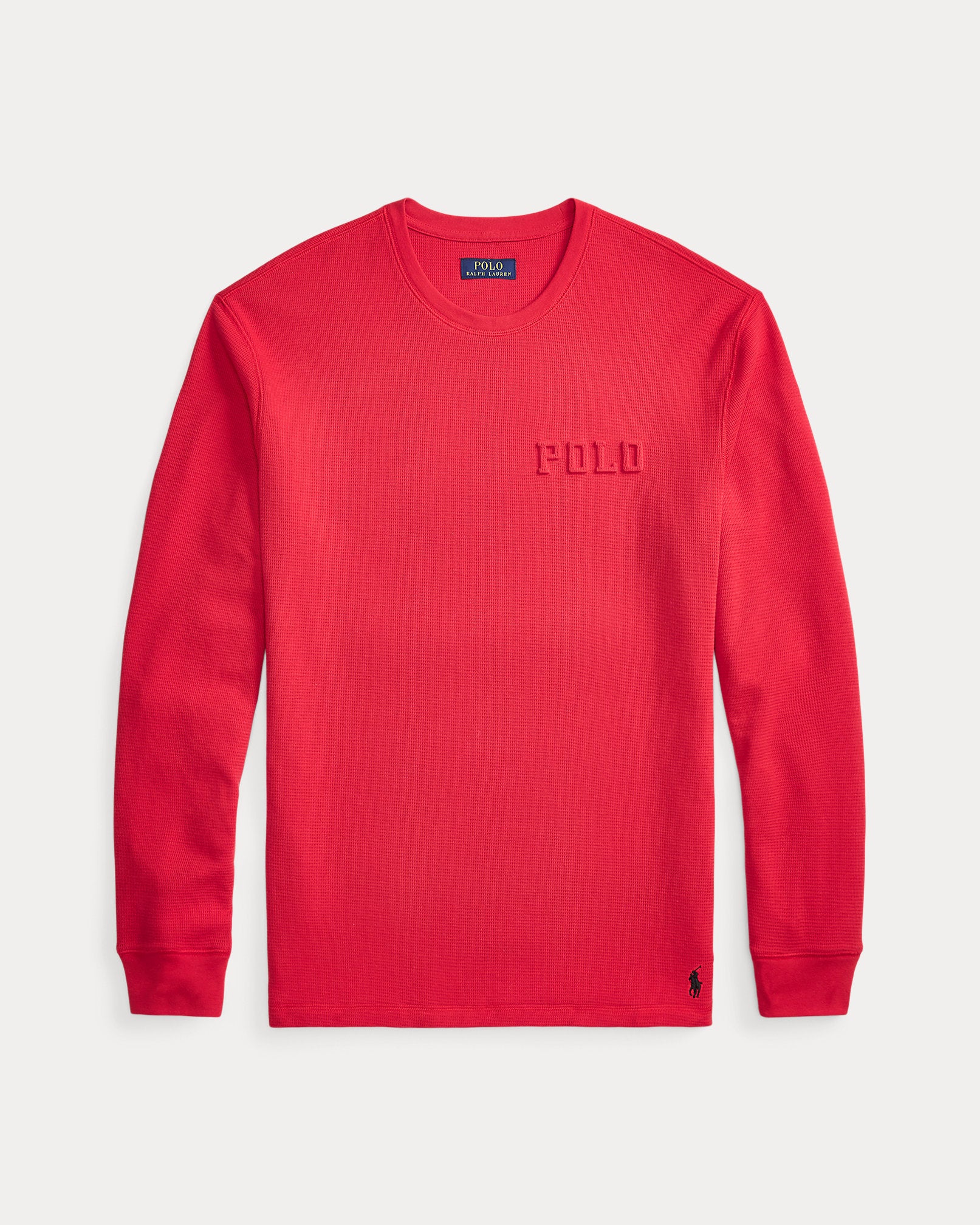 Ralph Lauren Logo WaffleKnit Sleep Shirt