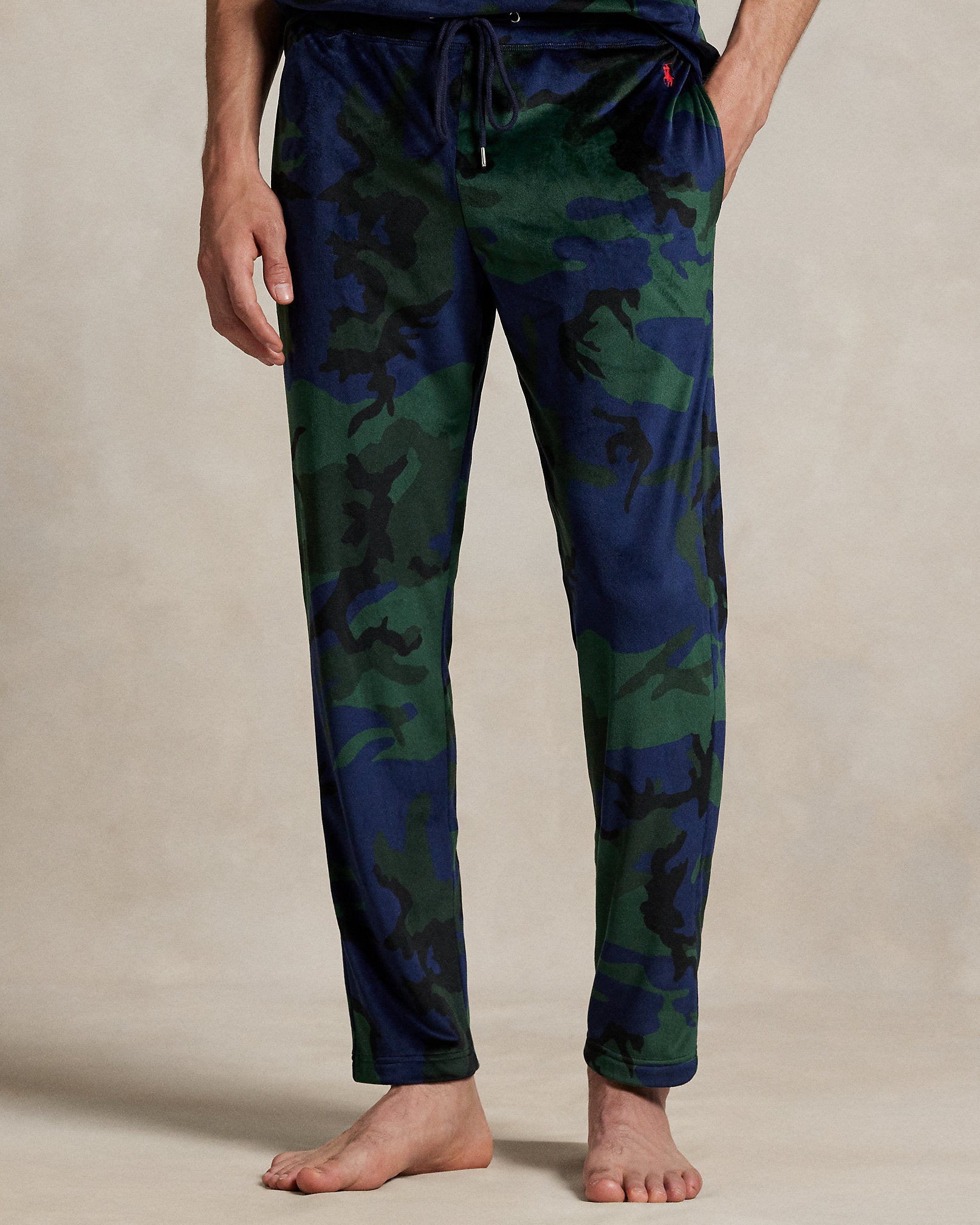 Ralph Lauren Camo Plush Velour Pajama Pant