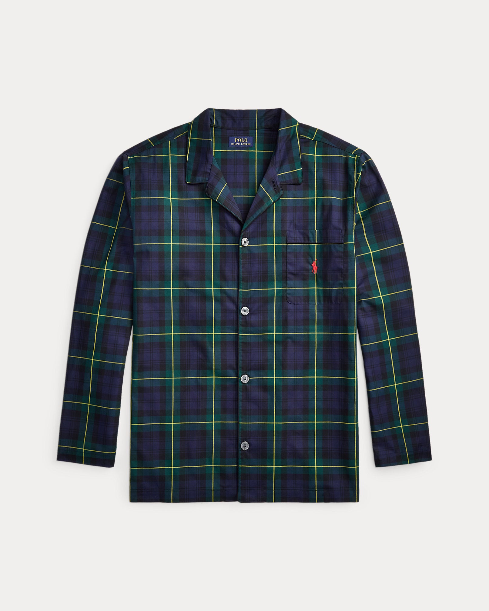 Ralph Lauren Plaid Cotton Pajama Shirt