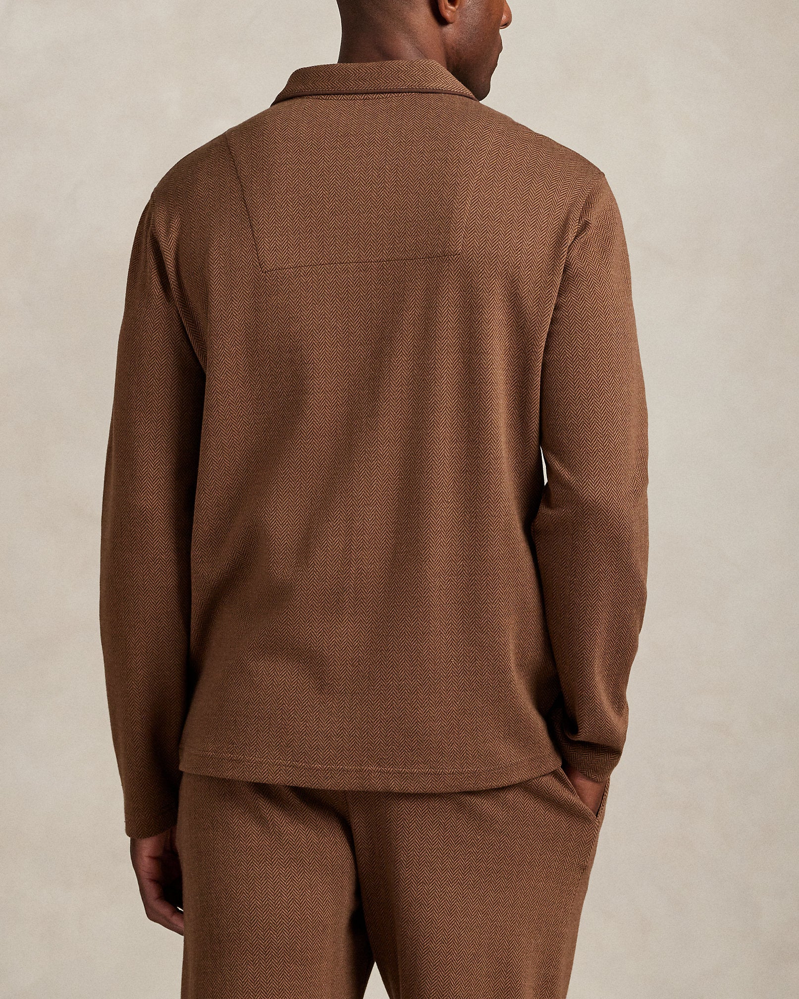 Ralph Lauren HerringboneKnit Pajama Shirt