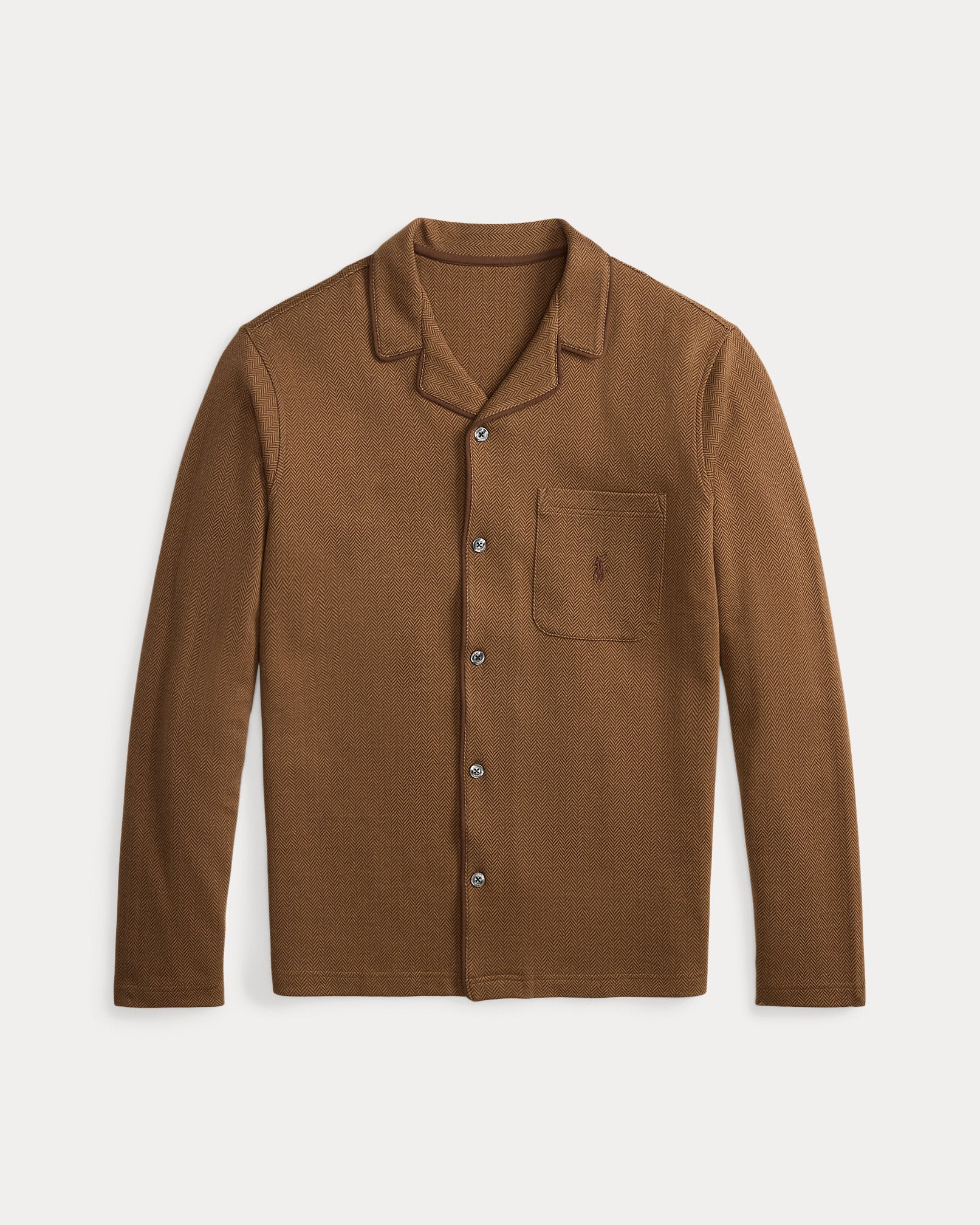 Ralph Lauren HerringboneKnit Pajama Shirt
