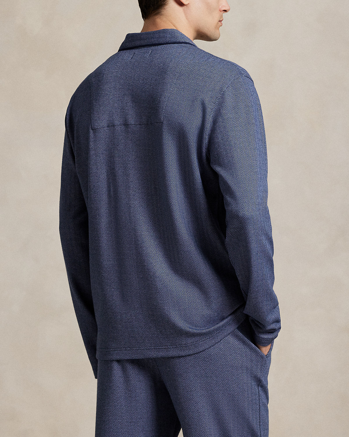 Ralph Lauren HerringboneKnit Pajama Shirt