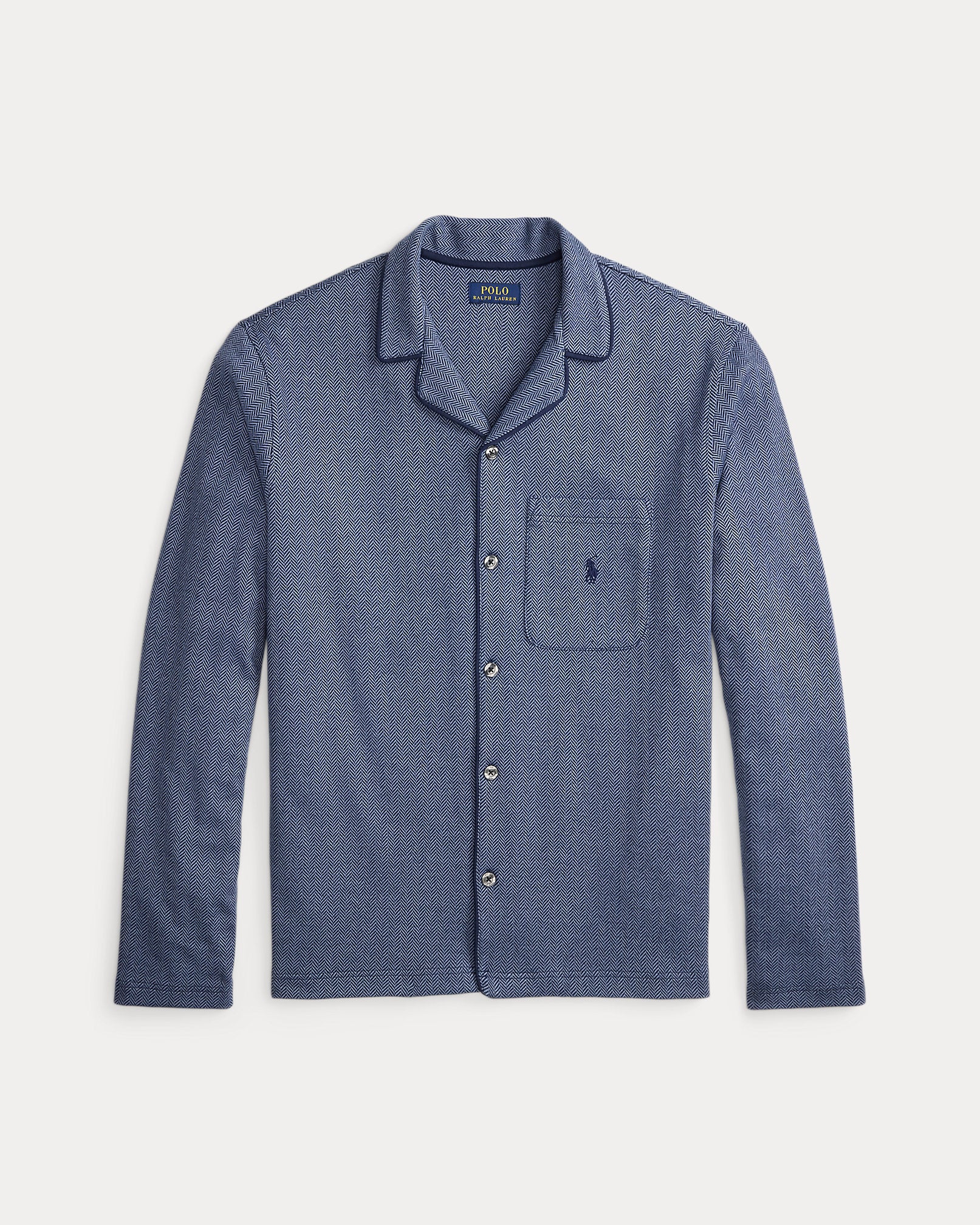 Ralph Lauren HerringboneKnit Pajama Shirt