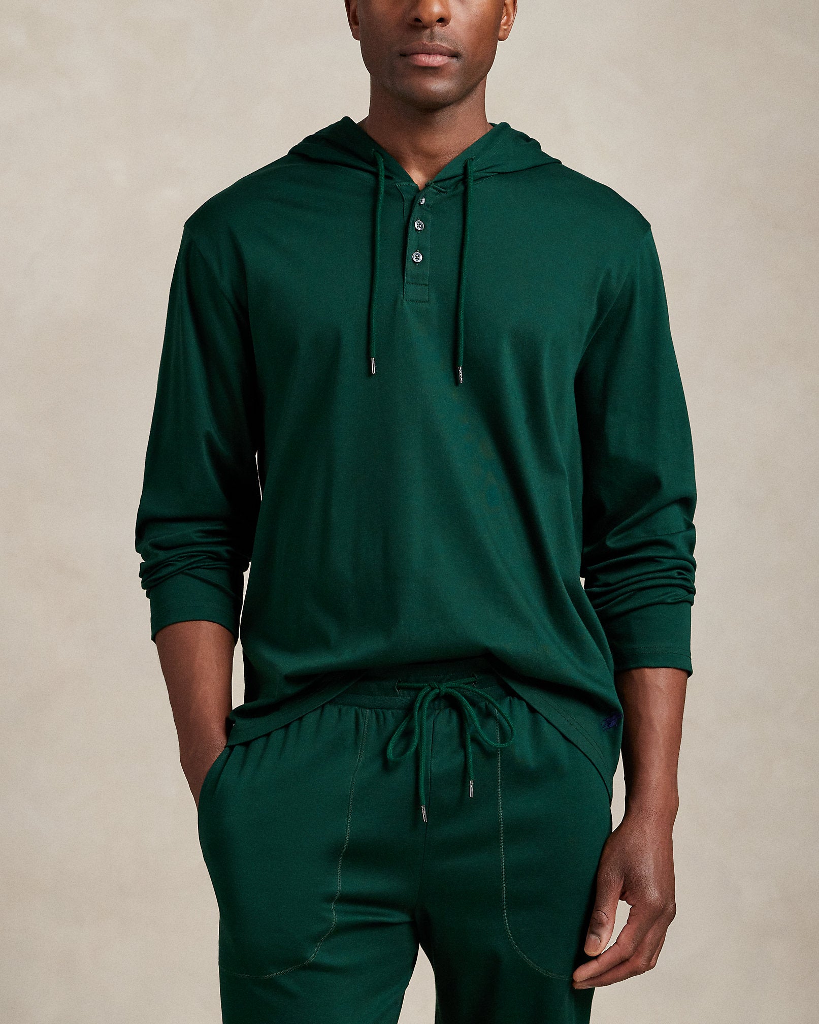 Ralph Lauren Mercerized Cotton Sleep Hoodie