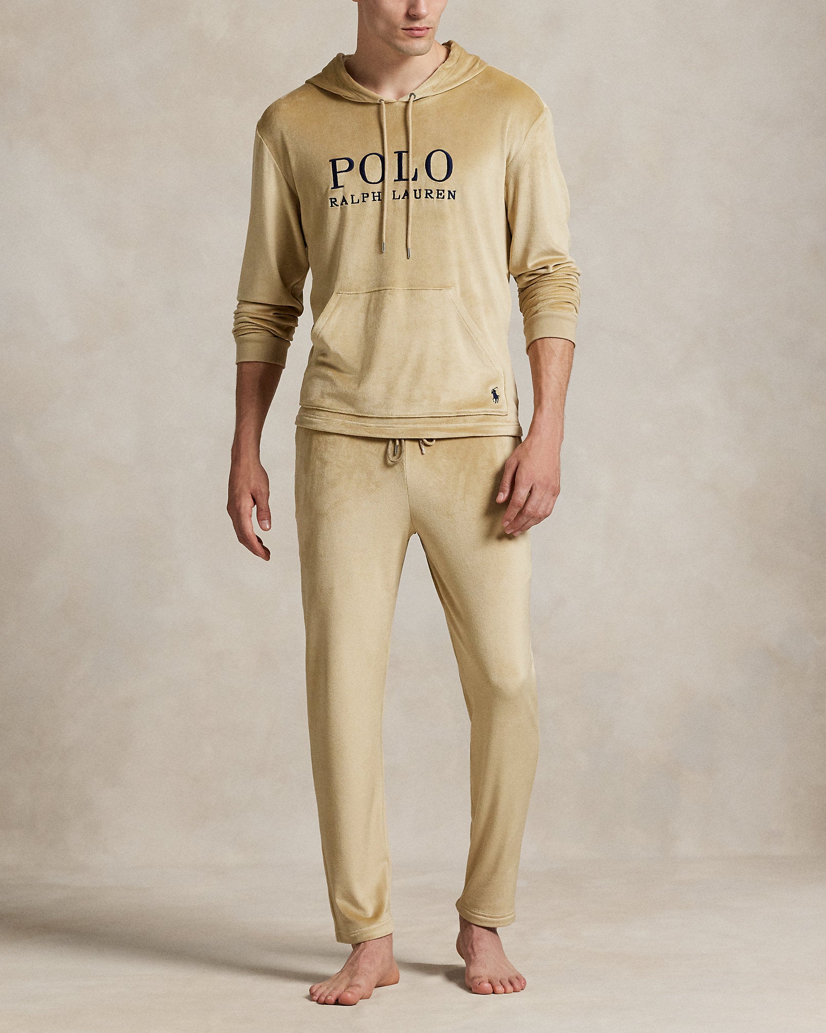 Ralph Lauren Plush Velour Sleep Hoodie