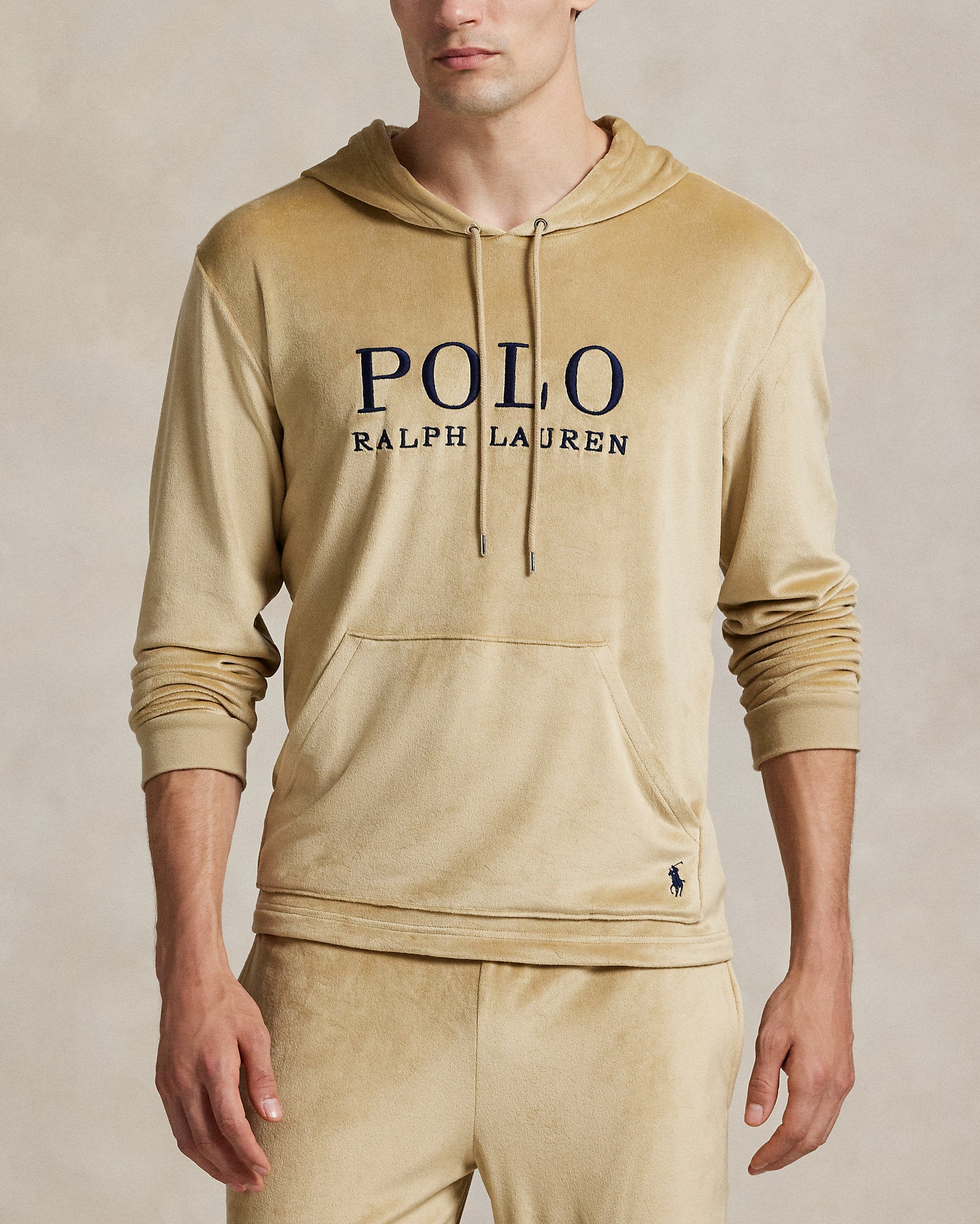 Ralph Lauren Plush Velour Sleep Hoodie