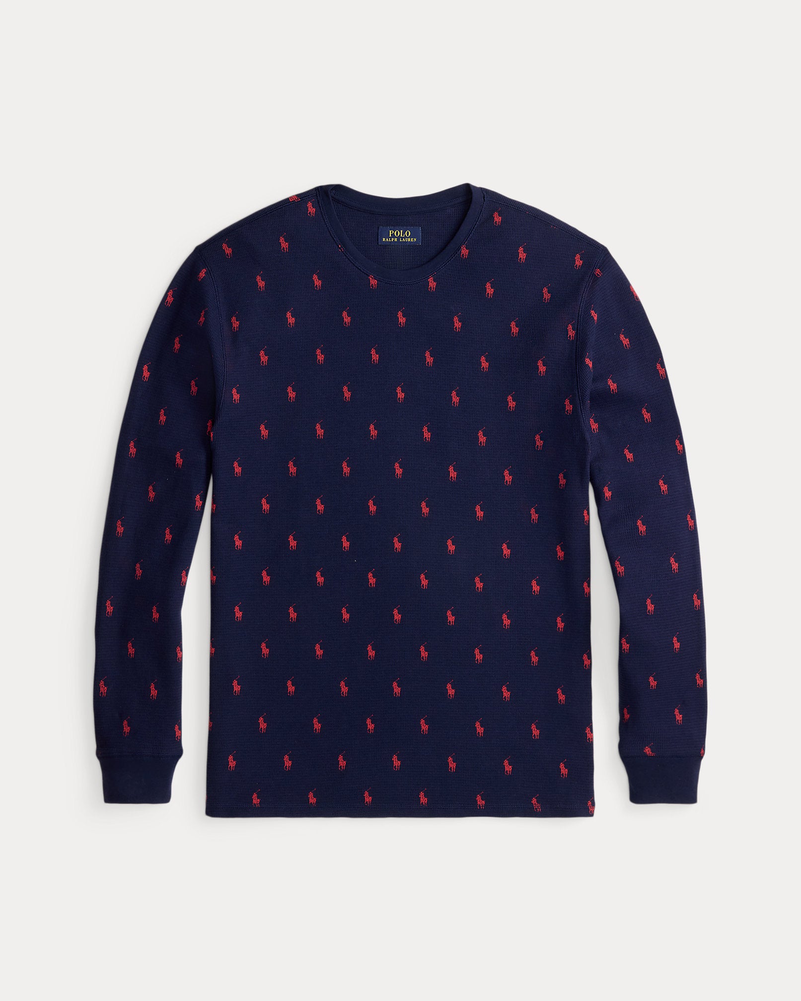Ralph Lauren Allover Pony WaffleKnit Sleep Shirt