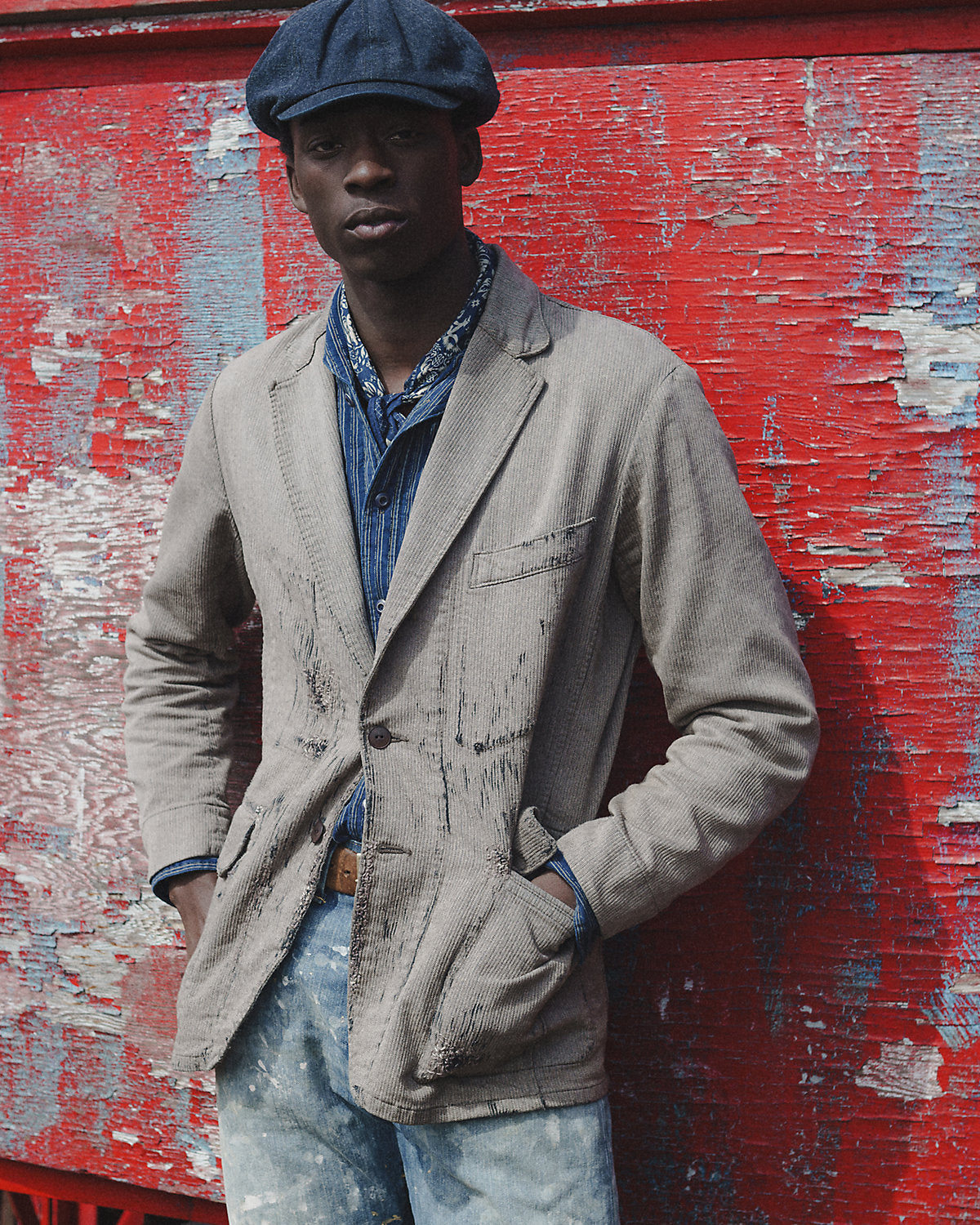 Ralph Lauren Unconstructed Repaired Jaspé Sport Coat