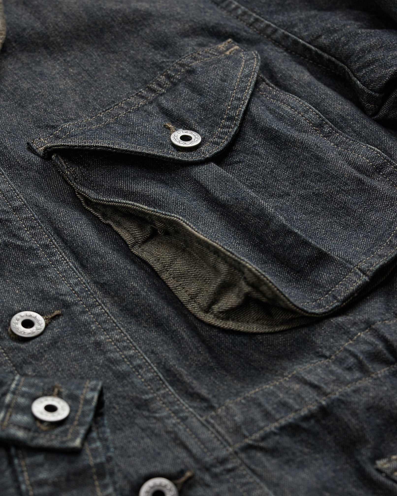 Ralph Lauren Indigo CottonLinen Denim Field Coat