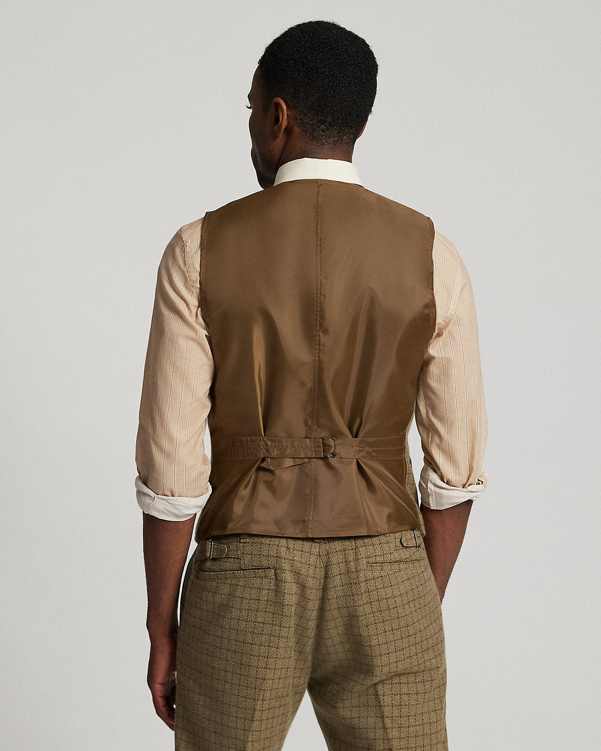Ralph Lauren Checked Wool Tweed Vest
