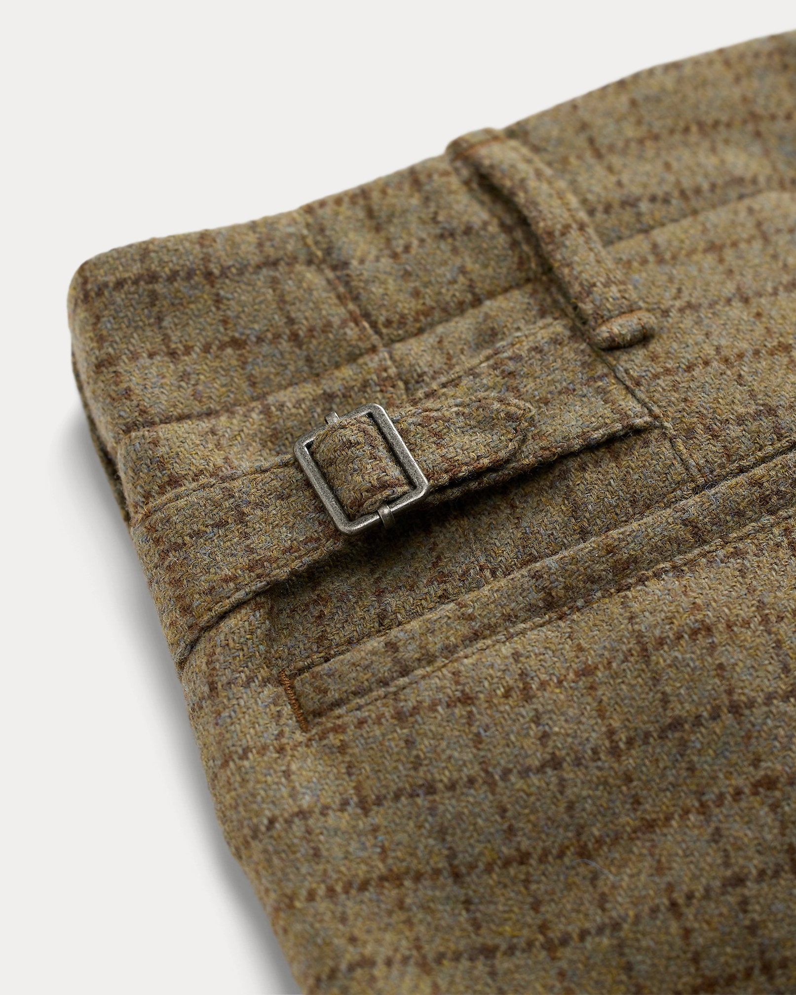 Ralph Lauren Checked Wool Tweed Officers Pant
