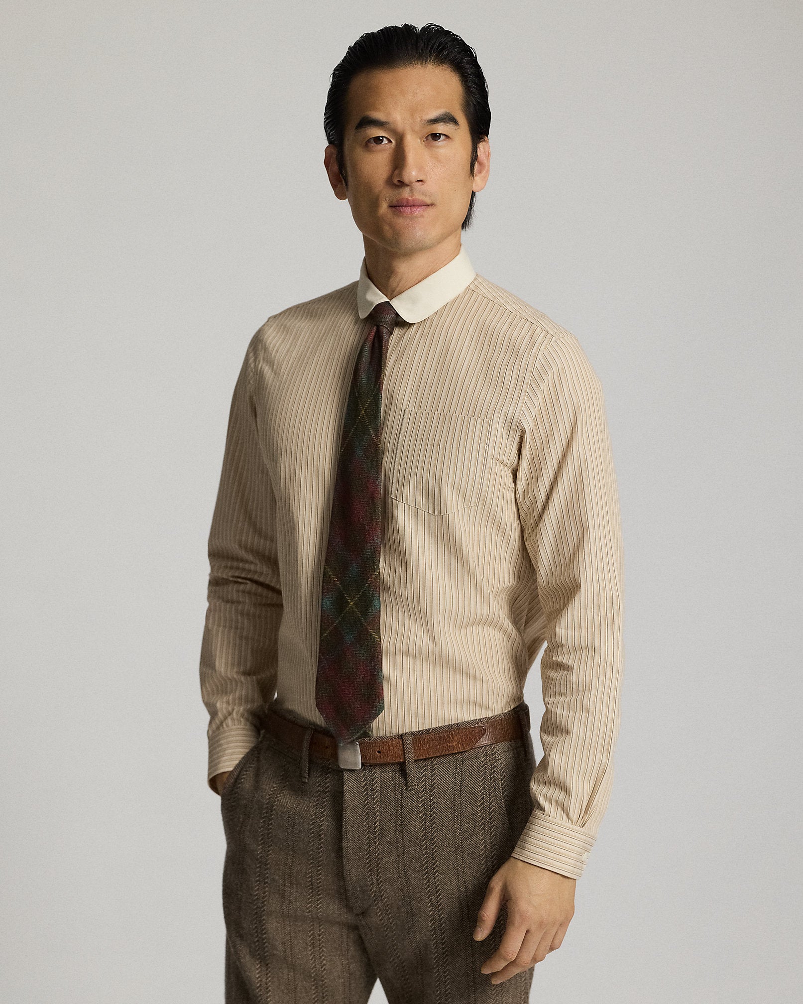 Ralph Lauren Slim Fit Striped Dobby Shirt