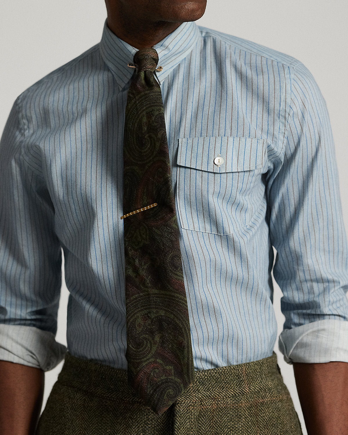 Ralph Lauren Slim Fit StripePrint Woven Shirt