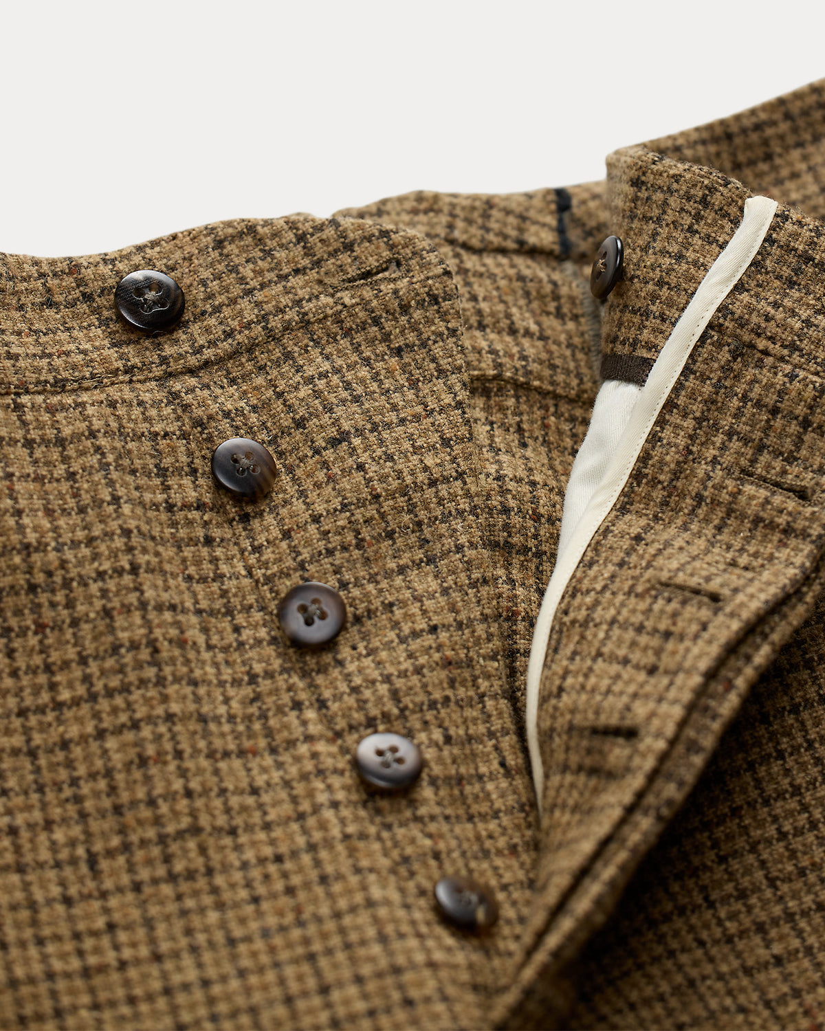 Ralph Lauren Slim Fit Checked Wool Suit Trouser