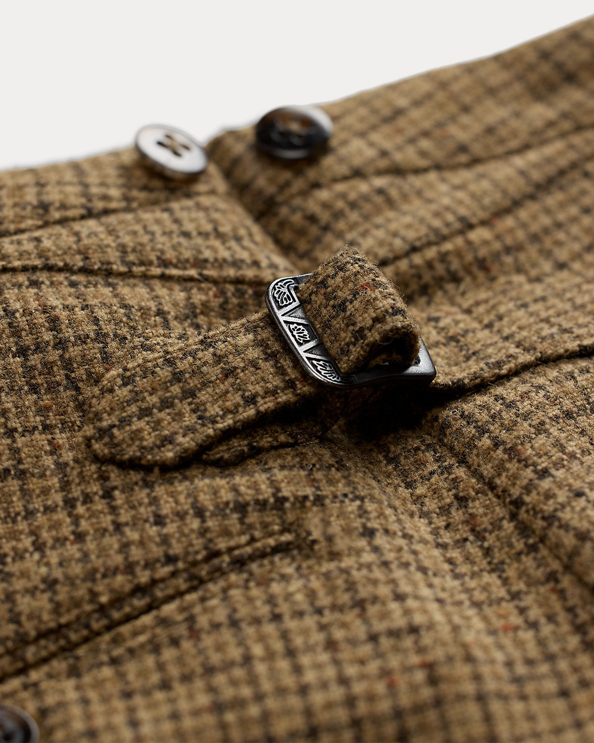 Ralph Lauren Slim Fit Checked Wool Suit Trouser