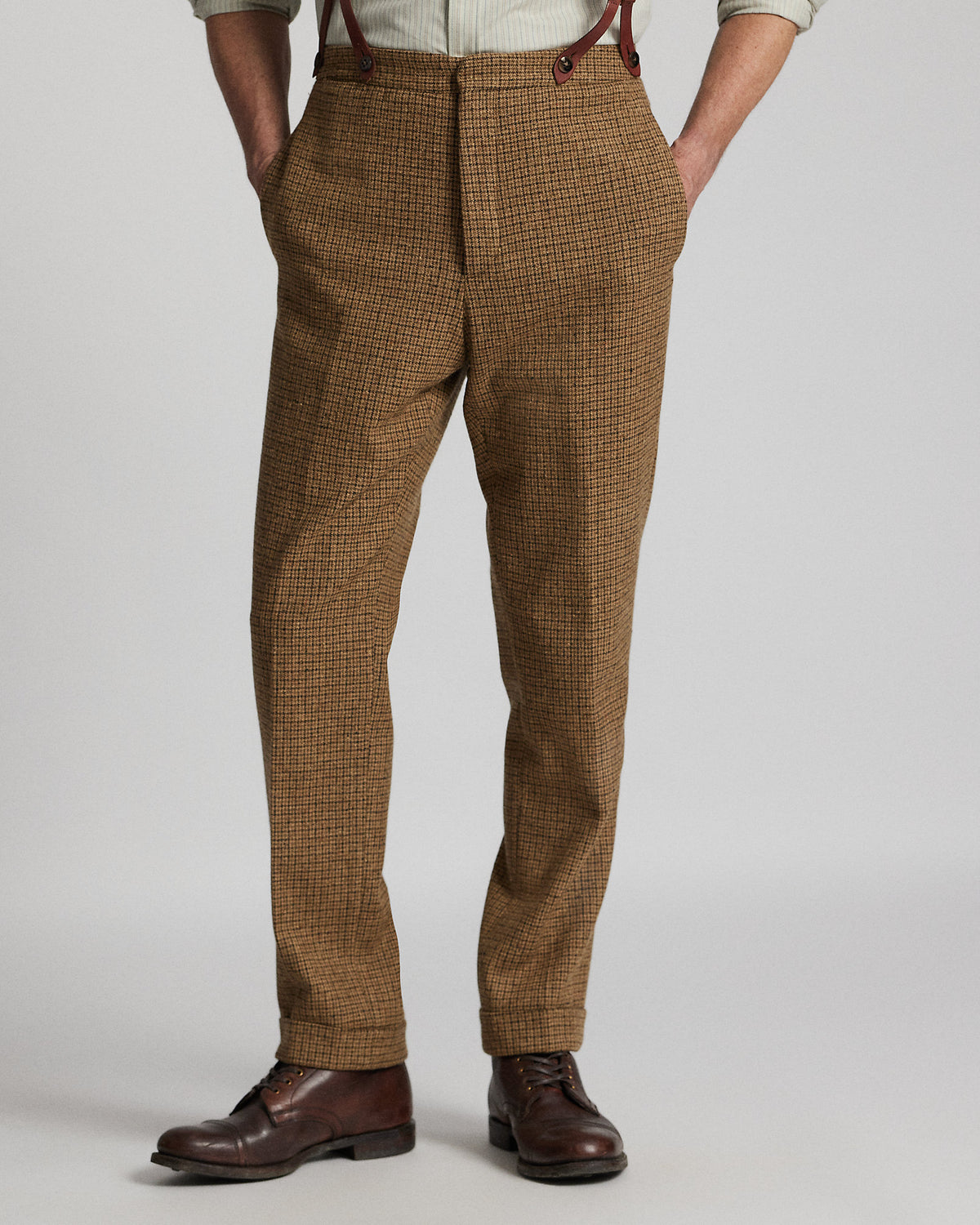 Ralph Lauren Slim Fit Checked Wool Suit Trouser