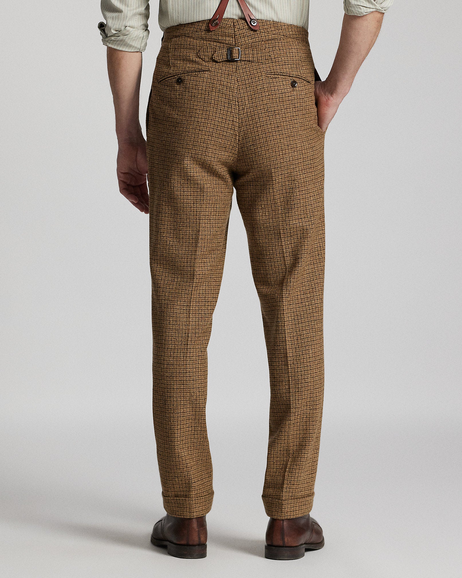 Ralph Lauren Slim Fit Checked Wool Suit Trouser