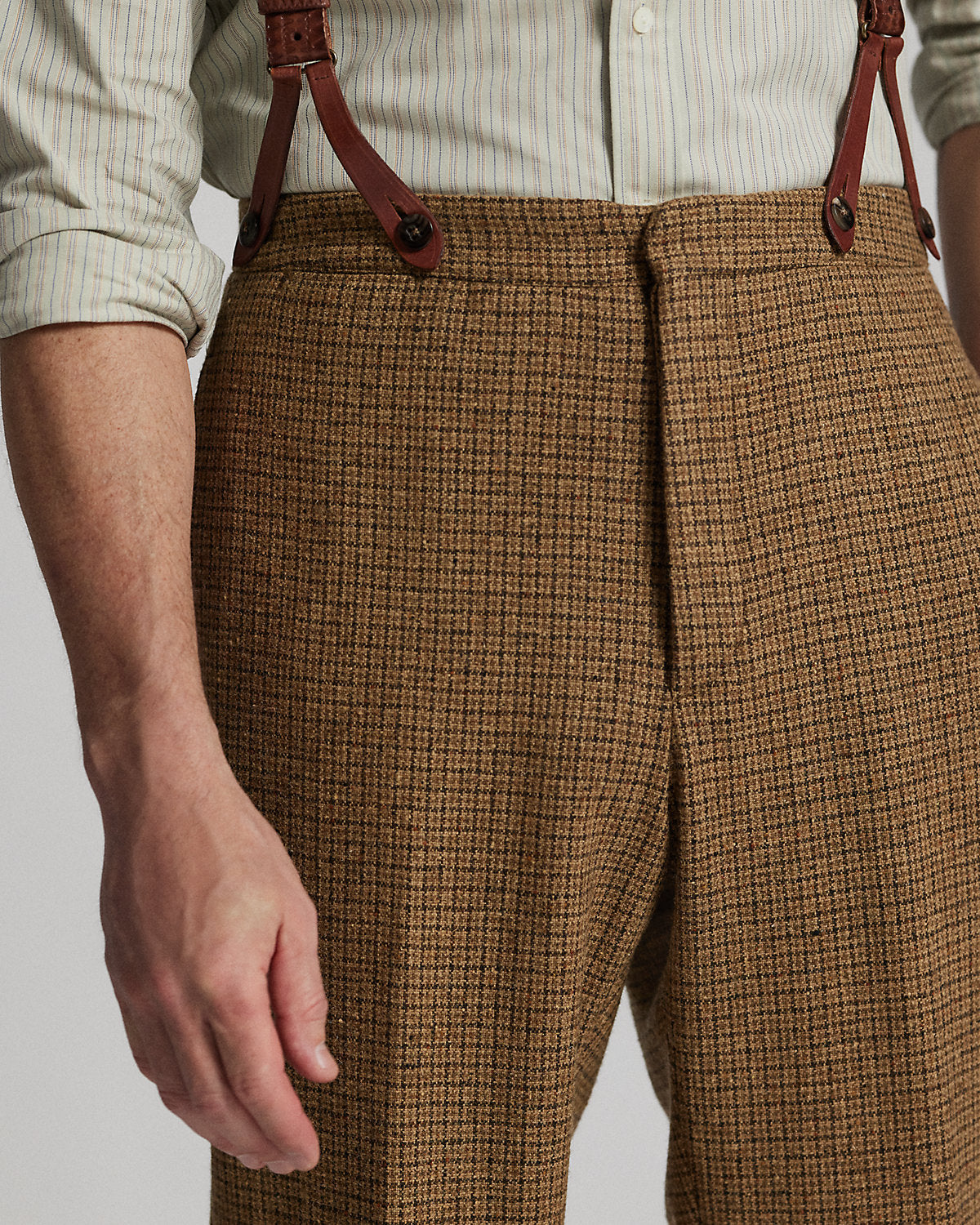 Ralph Lauren Slim Fit Checked Wool Suit Trouser
