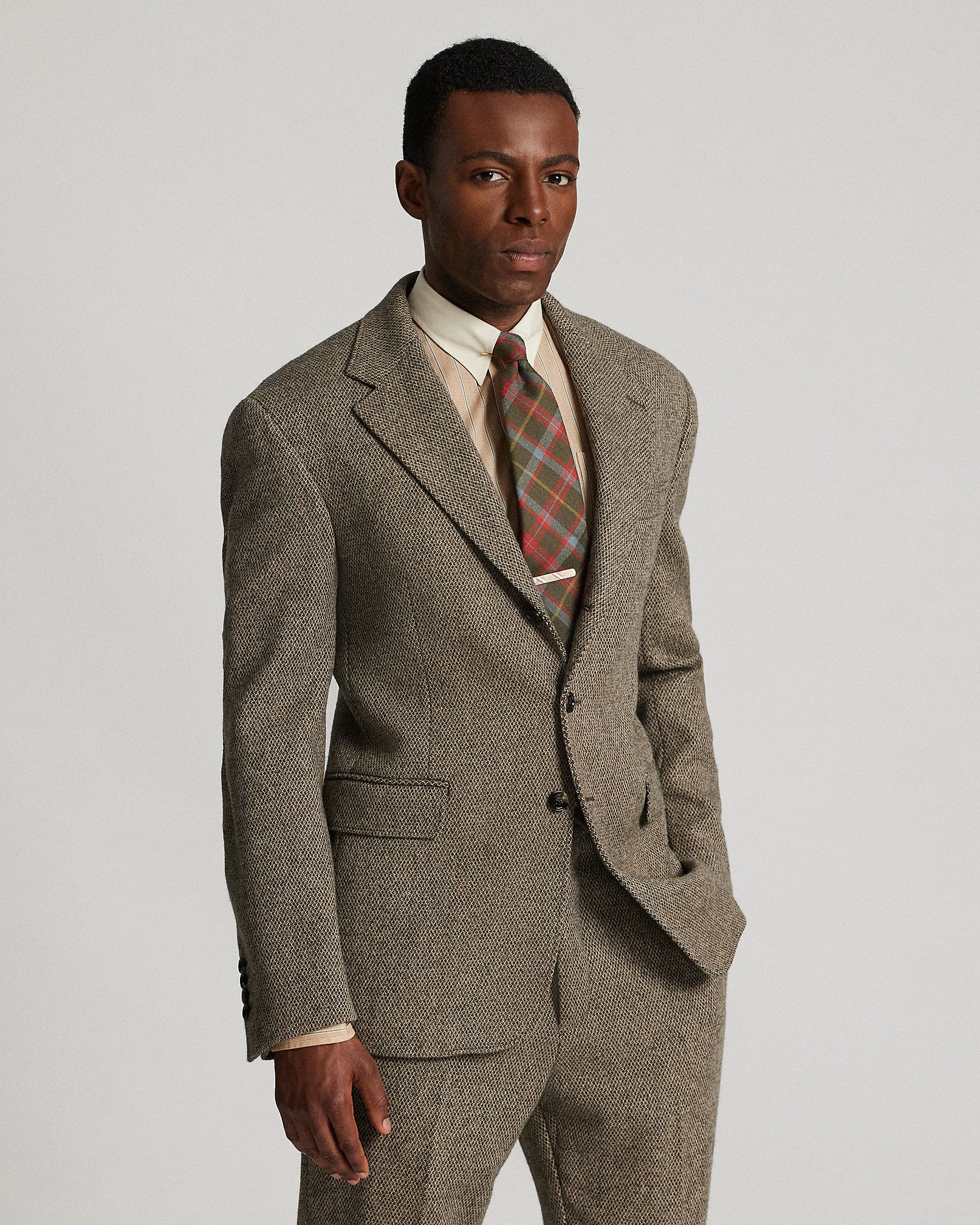 Ralph Lauren Wool Dobby Suit Jacket