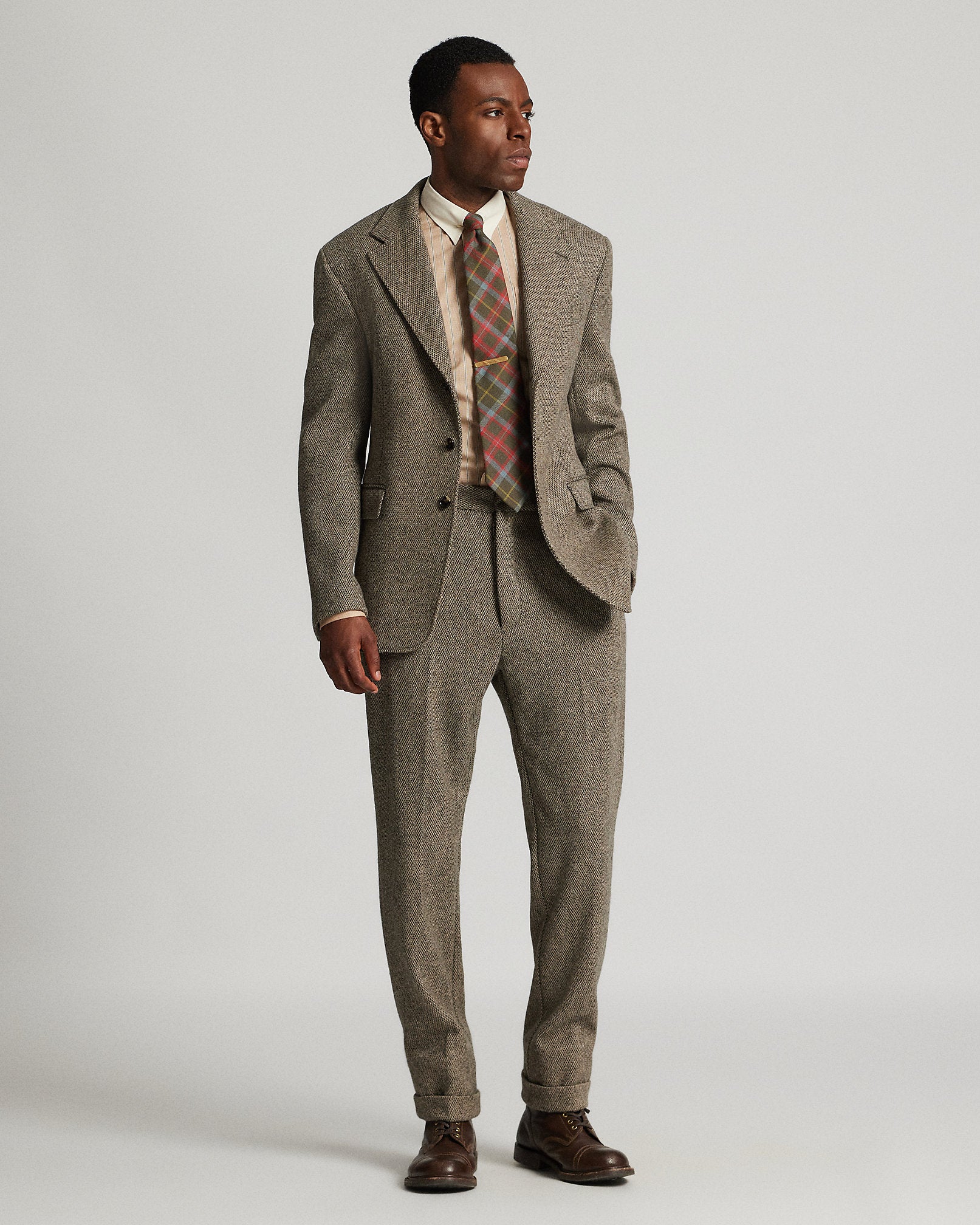 Ralph Lauren Slim Fit Wool Dobby Suit Trouser
